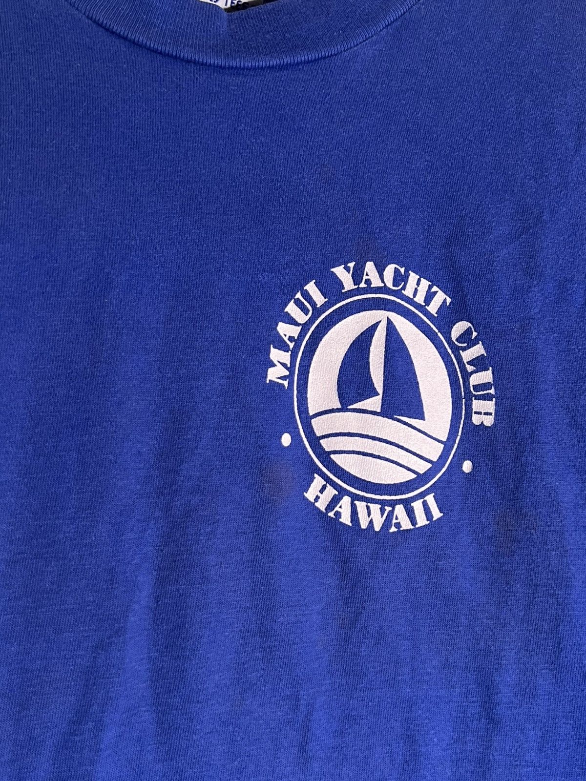 Vintage 90’s VTG Vintage Maui Yacht Club Hawaii Retro Tee T Shirt Size US S / EU 44-46 / 1 - 9 Thumbnail