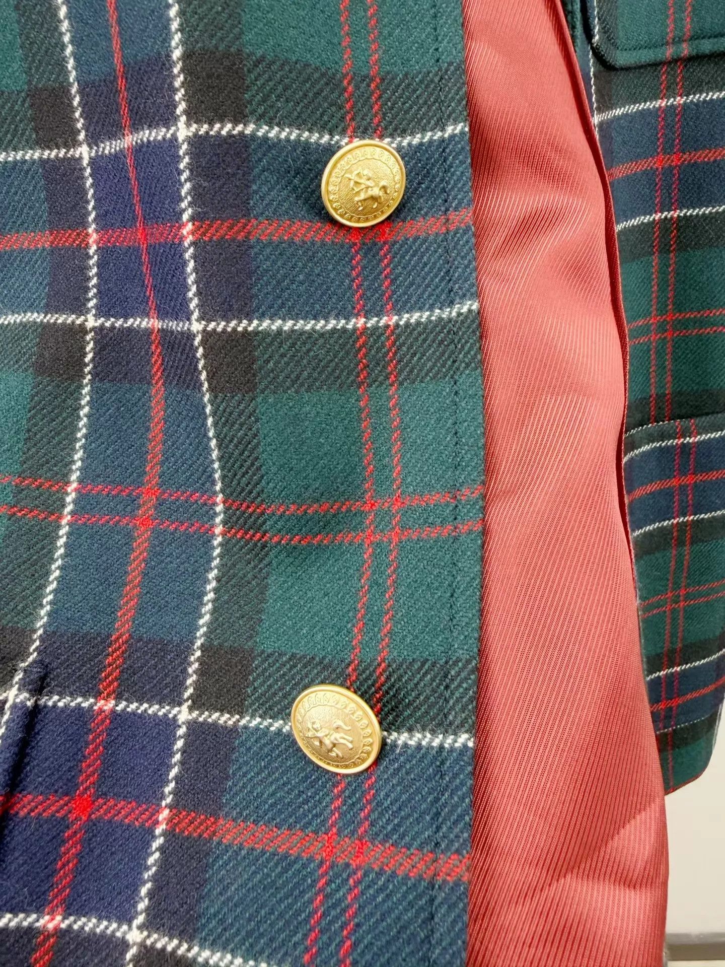 Gucci Gucci Men's Checkered Suit Jacket 44 New Size 44R - 3 Thumbnail