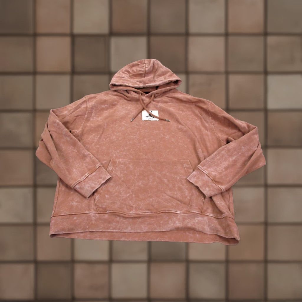 Jordan Brand Nike Jordan Sweatshirt Hoodie Mens XL Orange Jumpman Logo Pullover Casual Active Knit Thermal Pockets Hooded Sports Shirt Size US XL / EU 56 / 4 - 1 Thumbnail