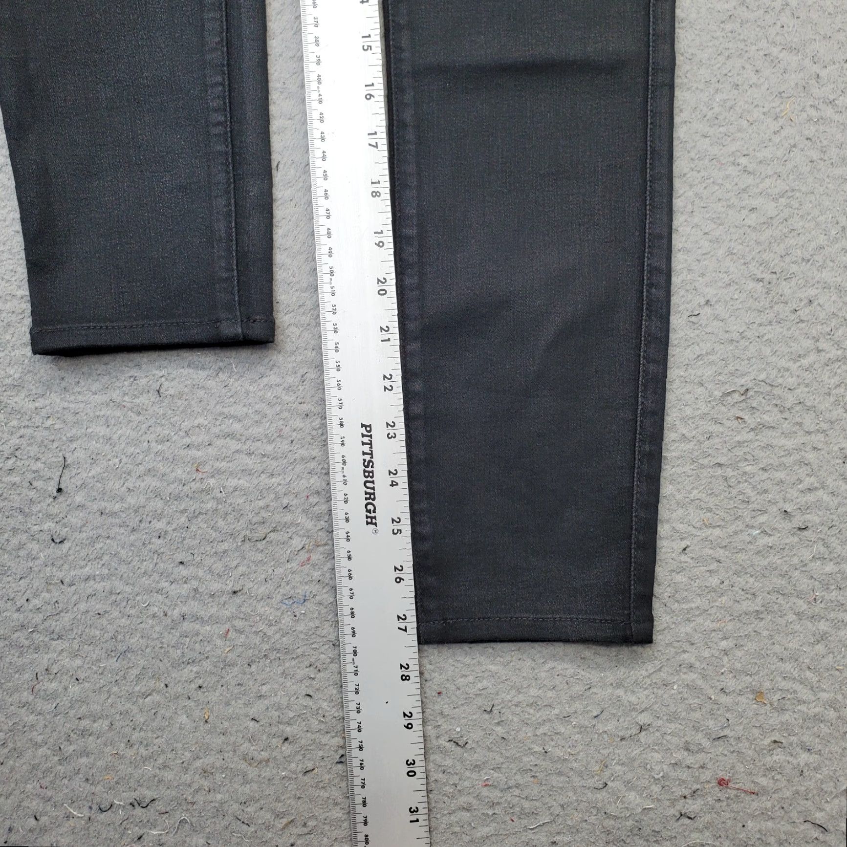 Pistola Pistola Jeans Womens 28 Black Denim Slim Fit Stretch 5-Pocket Design Skinny Leg Jeans Size 28" / US 6 / IT 42 - 4 Thumbnail