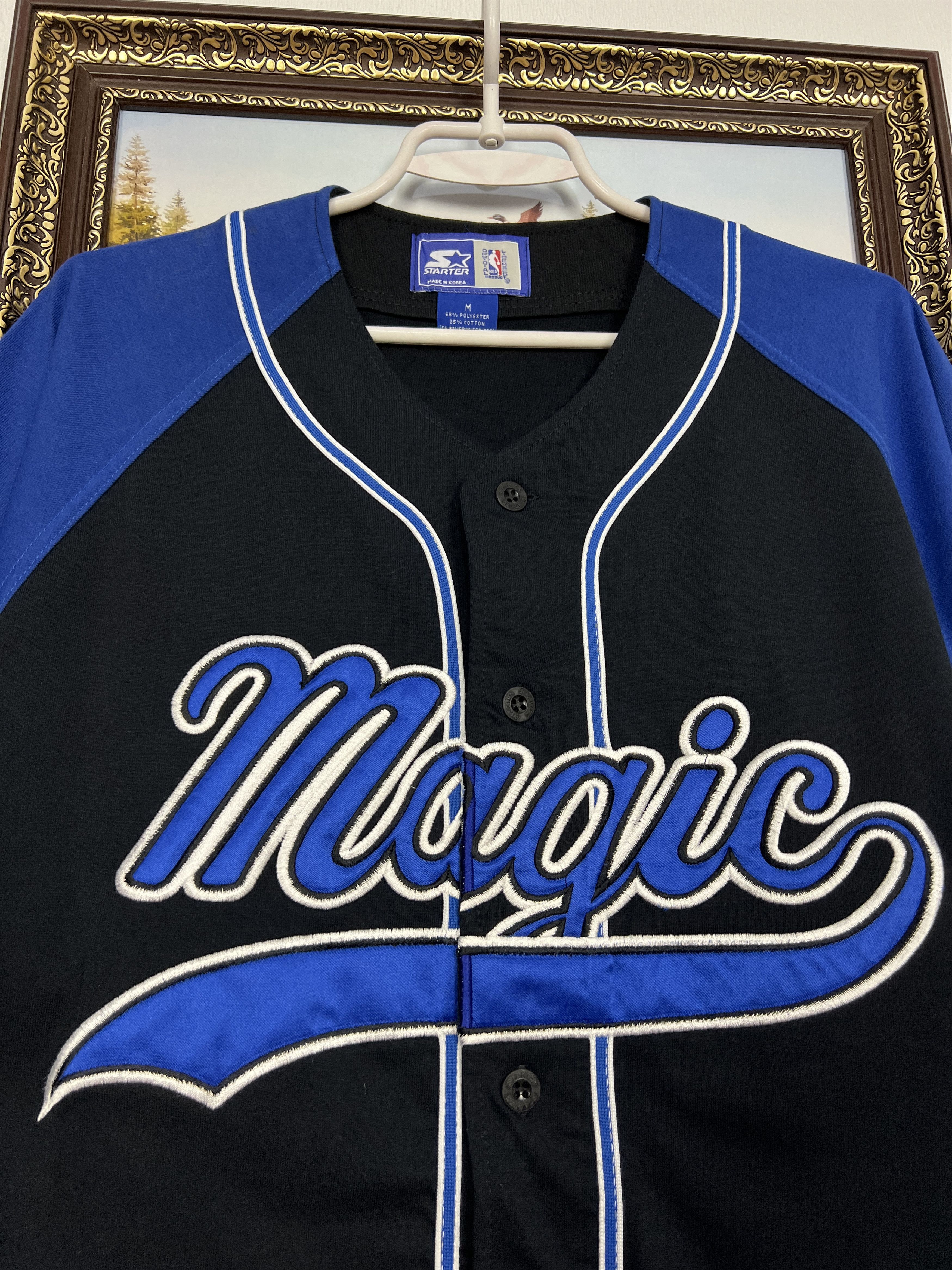 Starter Vintage 90's Orlando Magic NBA Baseball Jersey Trikot Shirt Size US M / EU 48-50 / 2 - 3 Thumbnail