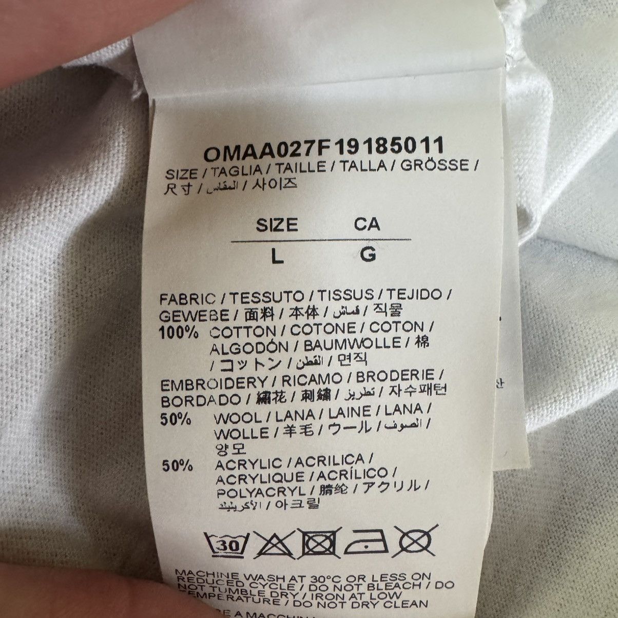 Off-White Off-White Embroidered Logo T-Shirt Size US L / EU 52-54 / 3 - 5 Thumbnail