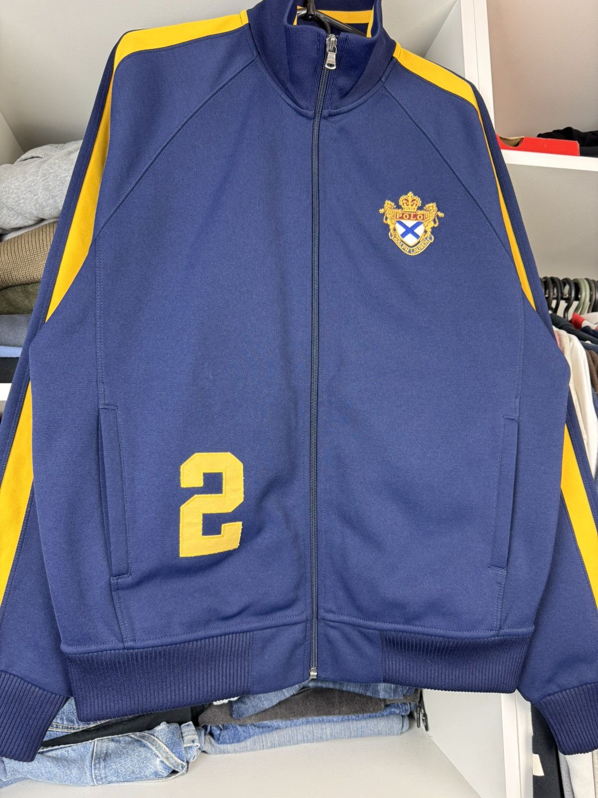 Polo Ralph Lauren Vintage Polo Ralph Lauren Track Jacket Number 2 Size US M / EU 48-50 / 2 - 9 Thumbnail