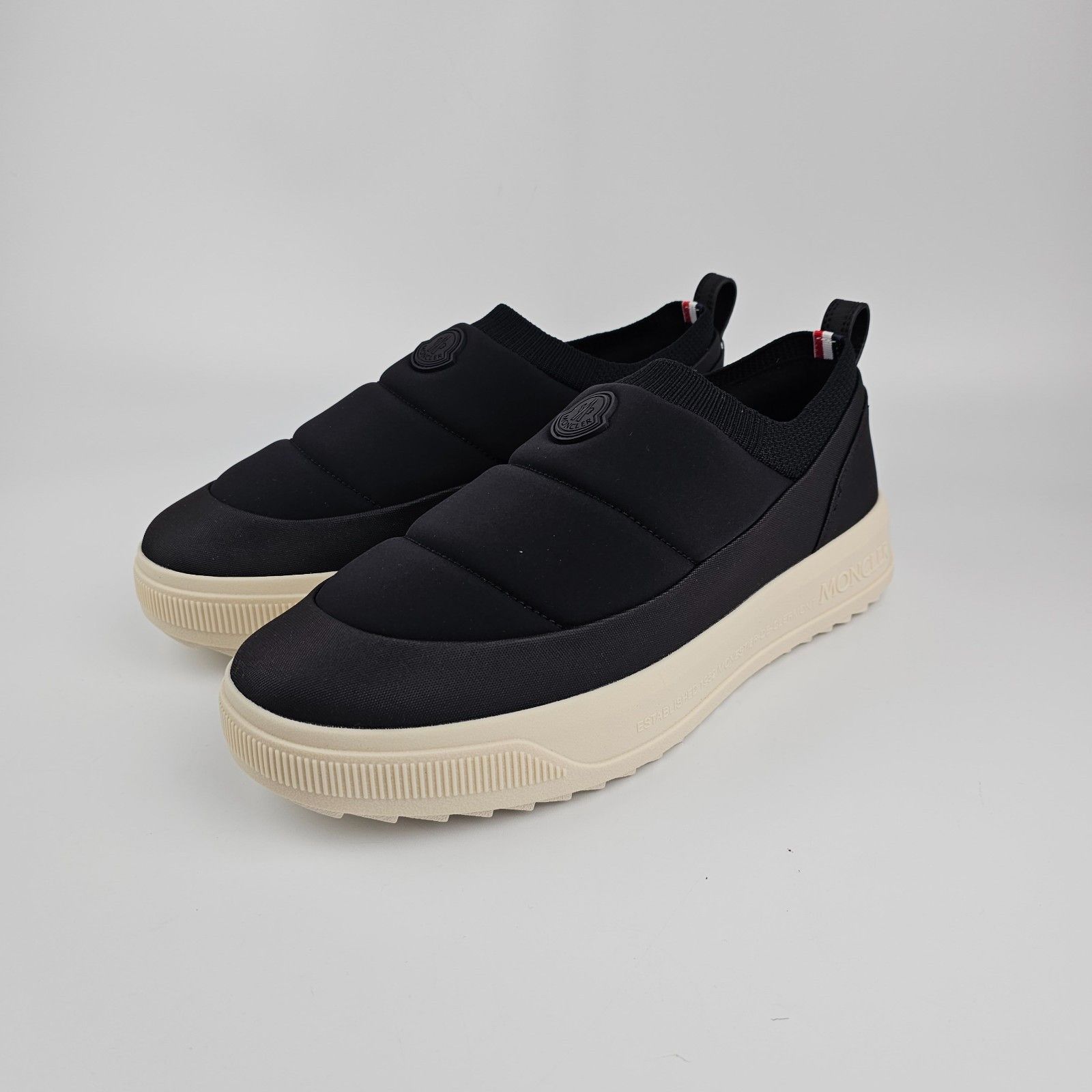 MONCLER Altive $590 Men's Black Slip On Sneakers New (Men's