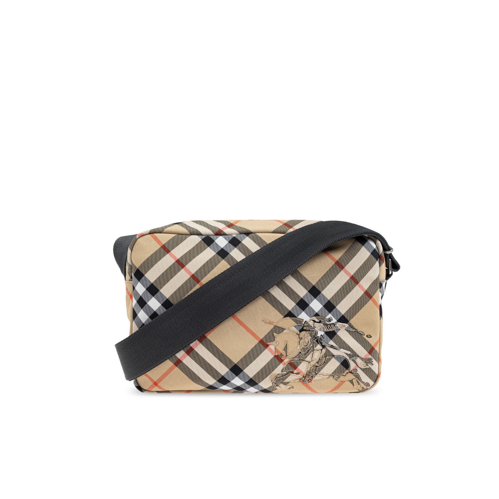 Burberry BURBERRY Checkered Pattern Beige Nylon Shoulder Bag New And Size ONE SIZE - 1 Thumbnail