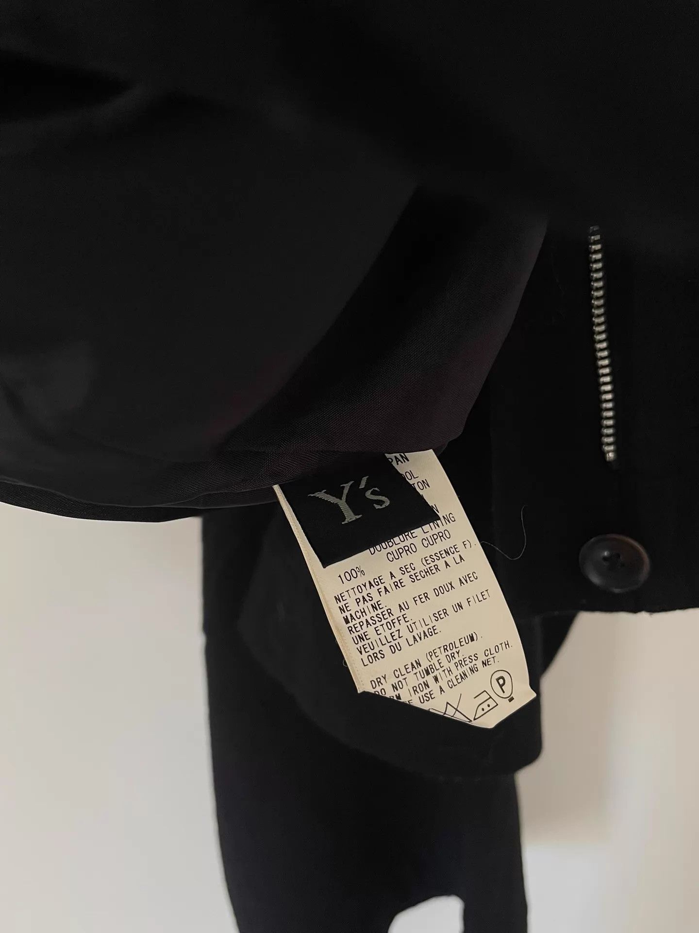 Yohji Yamamoto Yohji Yamamoto Y’s Vtg Black Wool Wide-Leg Pants 2 Size US 32 / EU 48 - 7 Thumbnail