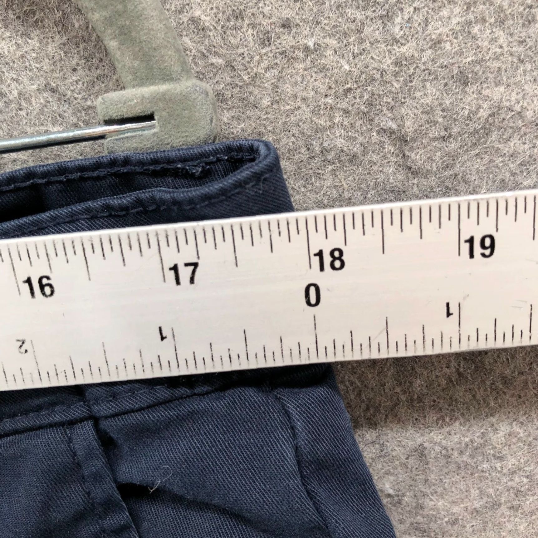 Zara Zara Slim Fit Chino Pants Mens 32x30 Navy Blue Flat Front Stretch Casual Business Travel Slim Cotton Spandex Tapered with Zip Front Men Clothing Size US 32 / EU 48 - 5 Thumbnail