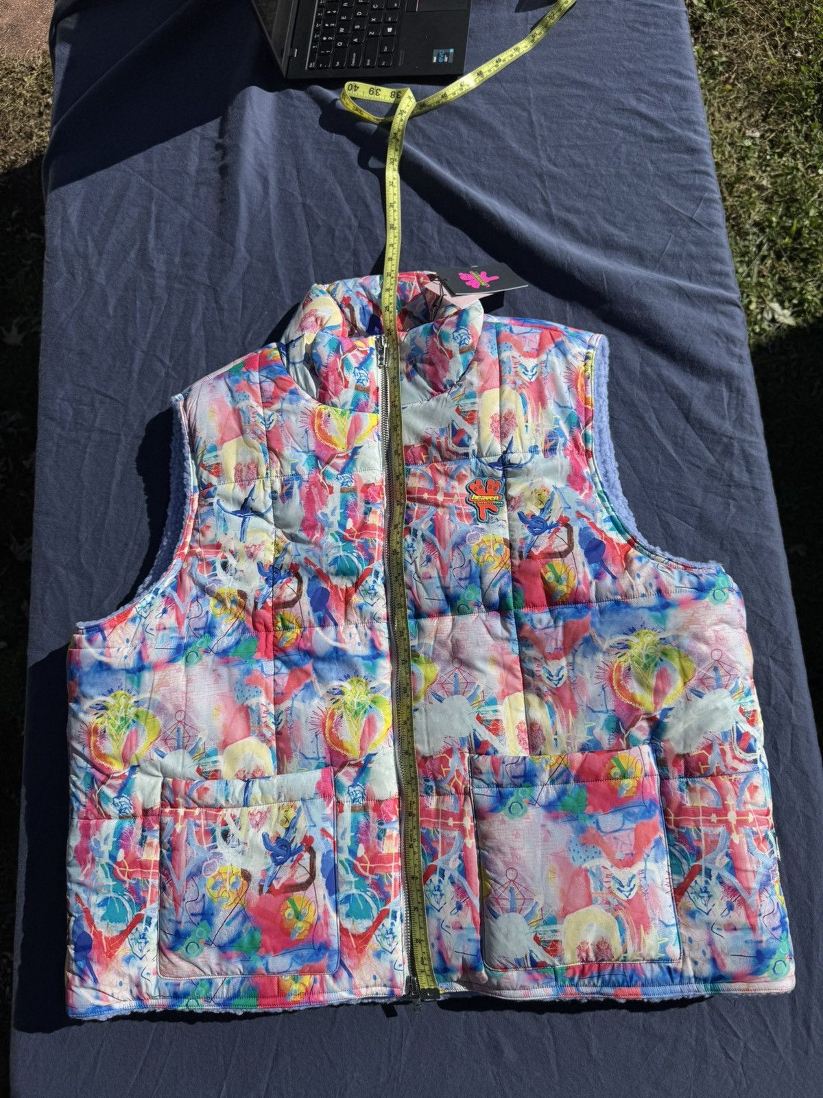 Drain Gang Bladee x Heavn Valery Bells Puffer Vest Size US L / EU 52-54 / 3 - 4 Thumbnail