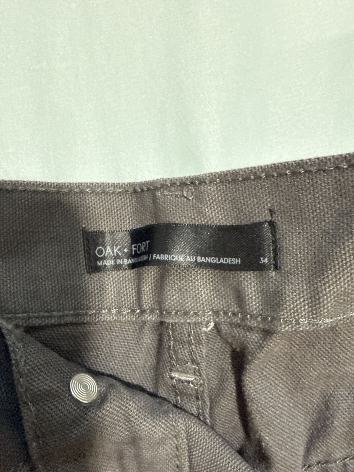 Oak + Fort TWILL WIDE LEG PANT Size US 34 / EU 50 - 3 Thumbnail