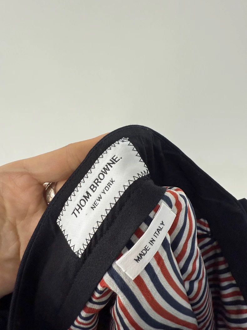 Thom Browne Thom Browne Black wool pleated trousers Size 28" / US 6 / IT 42 - 5 Thumbnail