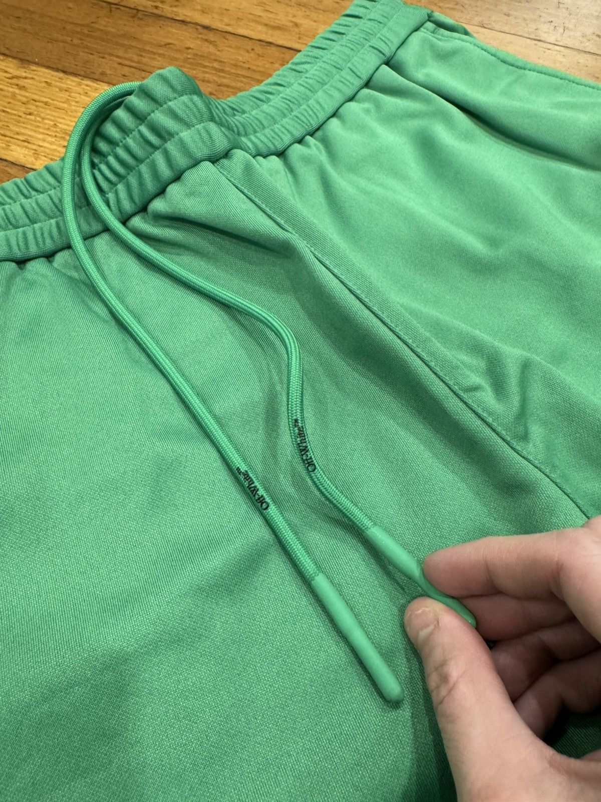 Off-White Off-White Green Eco Track Pants Size US 36 / EU 52 - 3 Thumbnail