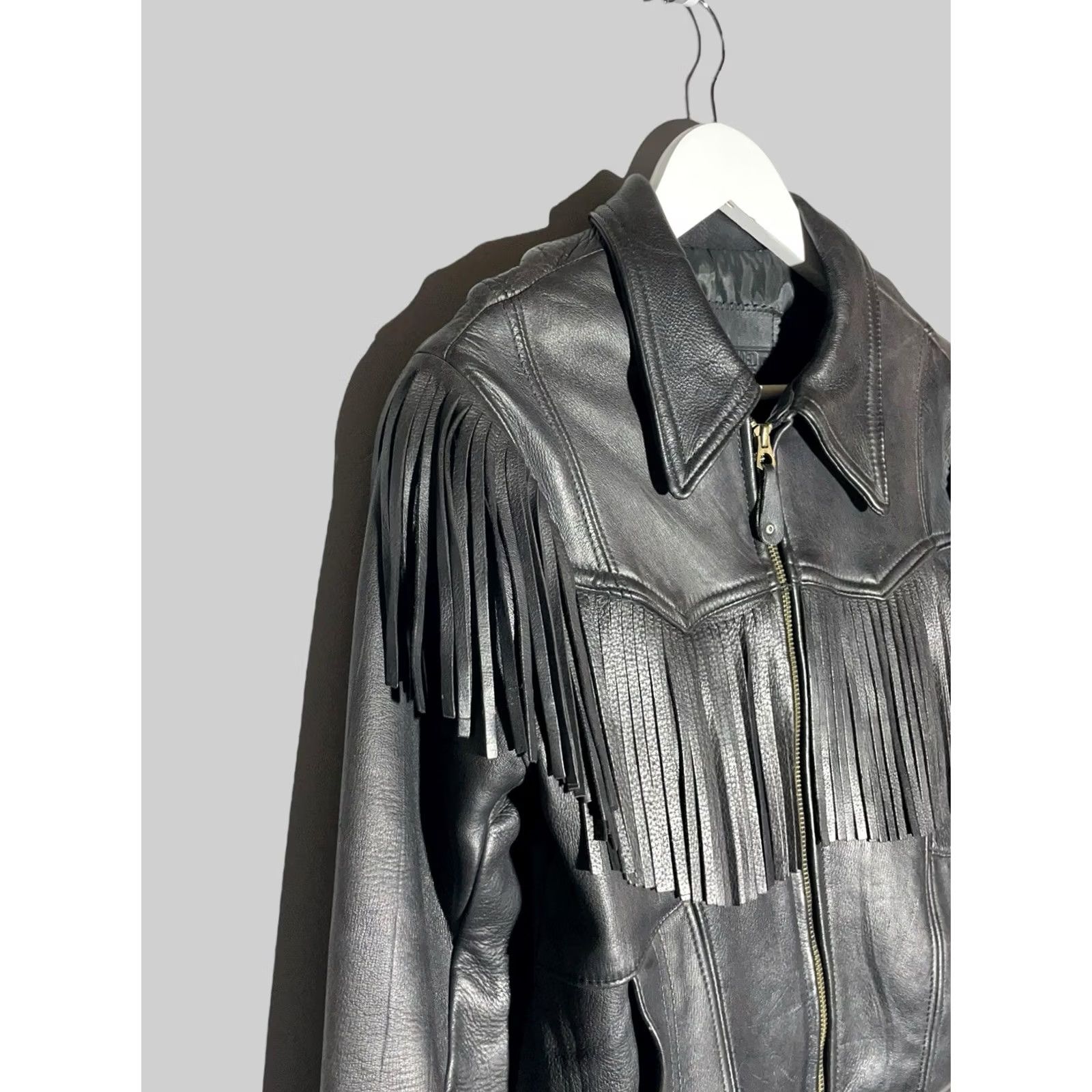 Vintage VINTAGE Branded Garments Jacket Womens S/XS Black Motorcycles Women Leather Size S / US 4 / IT 40 - 3 Thumbnail