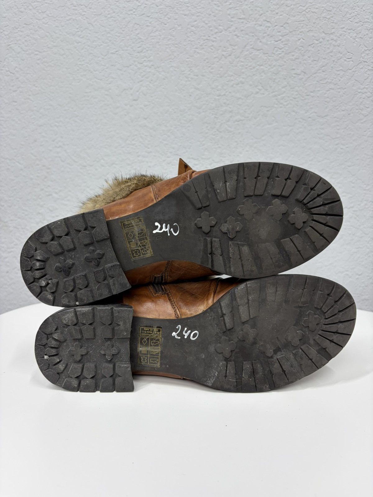 If Six Was Nine Vintage Italian AS 98 Rick Owens Style Fur Leather Boots Size US 8 / EU 41 - 11 Thumbnail