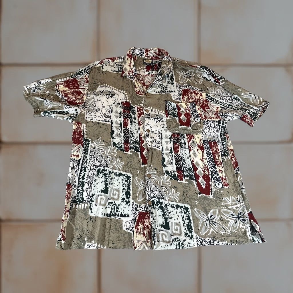 Tommy Bahama Tommy Bahama Shirt Mens Large Rayon Hawaiian Camp Button AOP Print Aloha Vintage Size US L / EU 52-54 / 3 - 1 Thumbnail