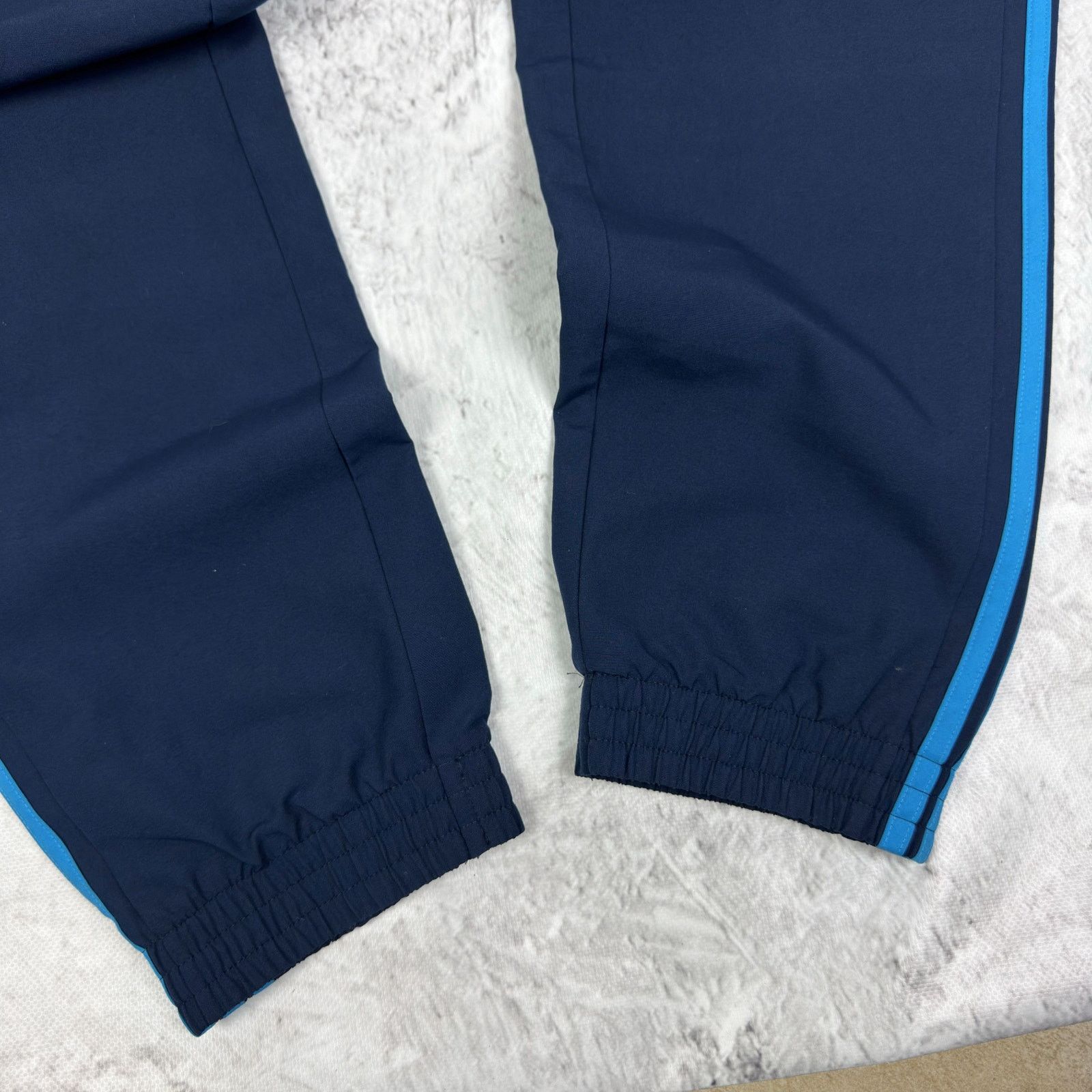 Adidas Adidas Navy Blue Logo Straight Leg Track Pant Small Size US 30 / EU 46 - 7 Thumbnail