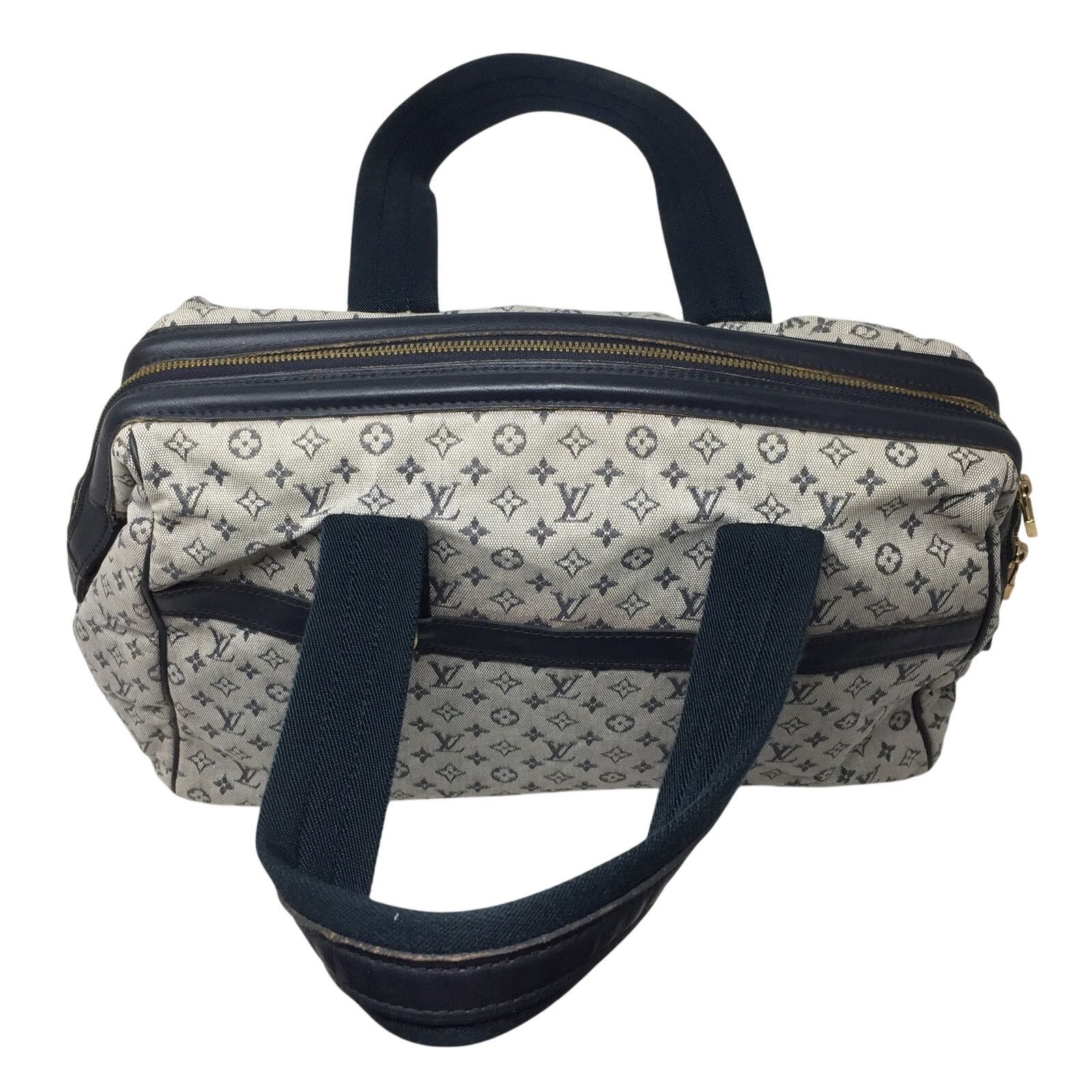 Louis Vuitton Louis‎ Vuitton Navy Monogram Mini Lin Josephine GM Satchel Size ONE SIZE - 3 Thumbnail