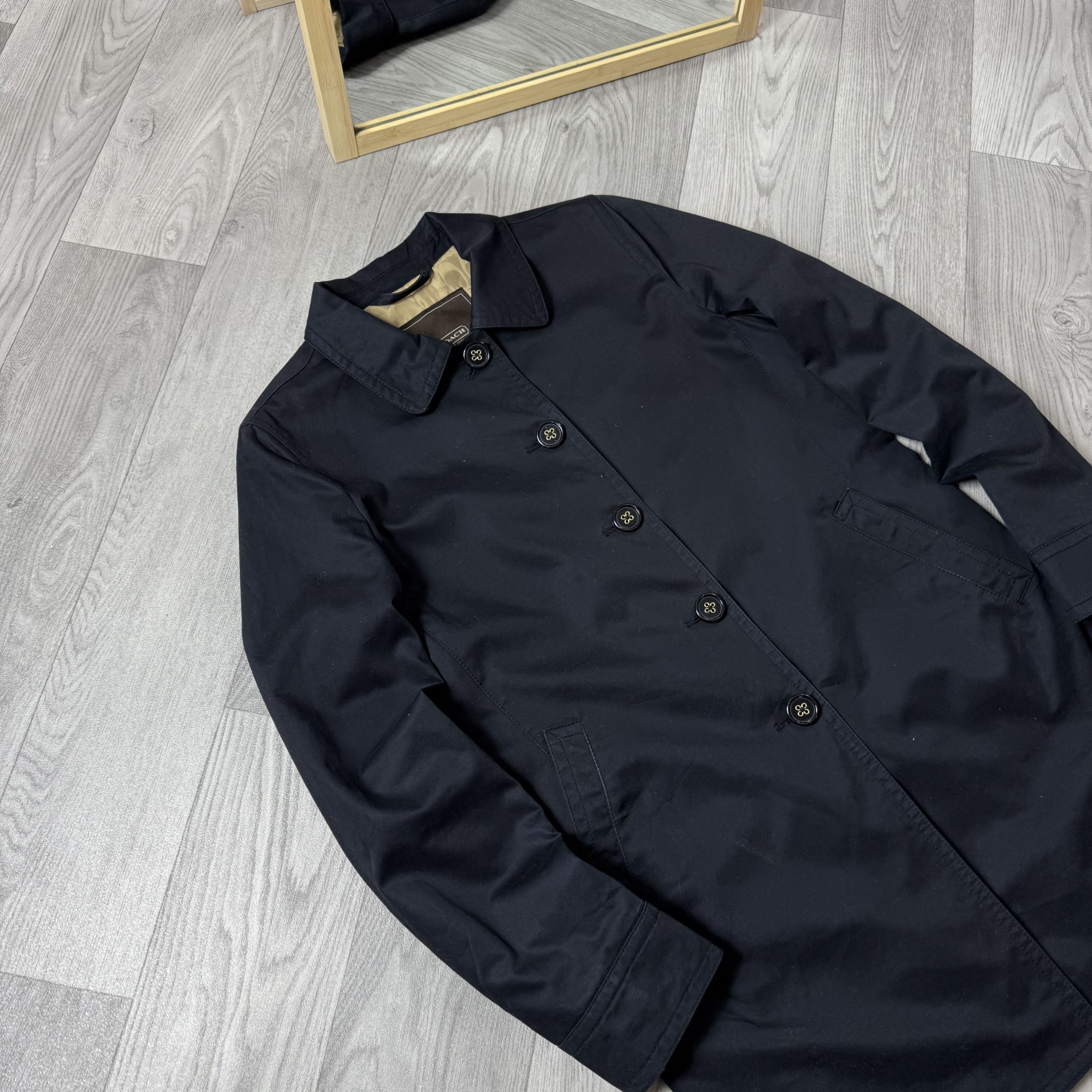Coach Vintage Coach 90s Women's Black Light Trench Coat Jacket M Size M / US 6-8 / IT 42-44 - 7 Thumbnail