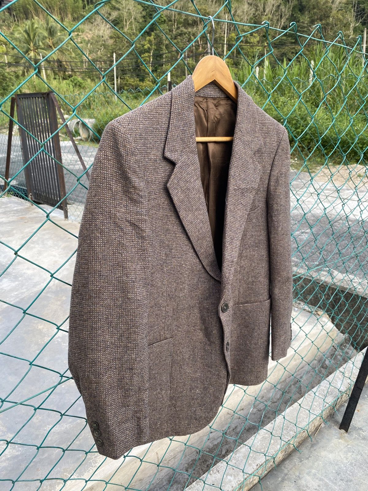 Yves Saint Laurent Vintage Yves Saint Laurent Diffusion Hommes Wool Blazer Size 42R - 4 Thumbnail