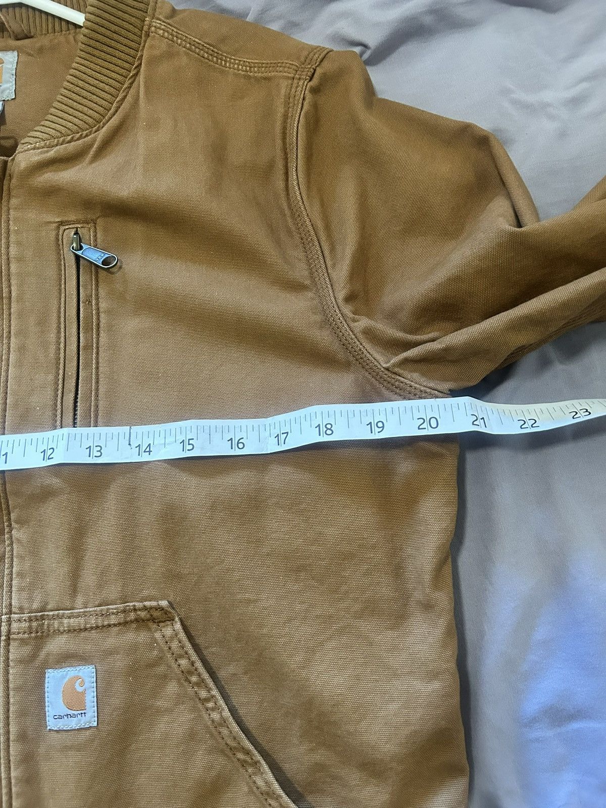 Carhartt Carhartt Bomber Jacket Medium (Unisex) Brown Duck Canvas Size US M / EU 48-50 / 2 - 6 Thumbnail