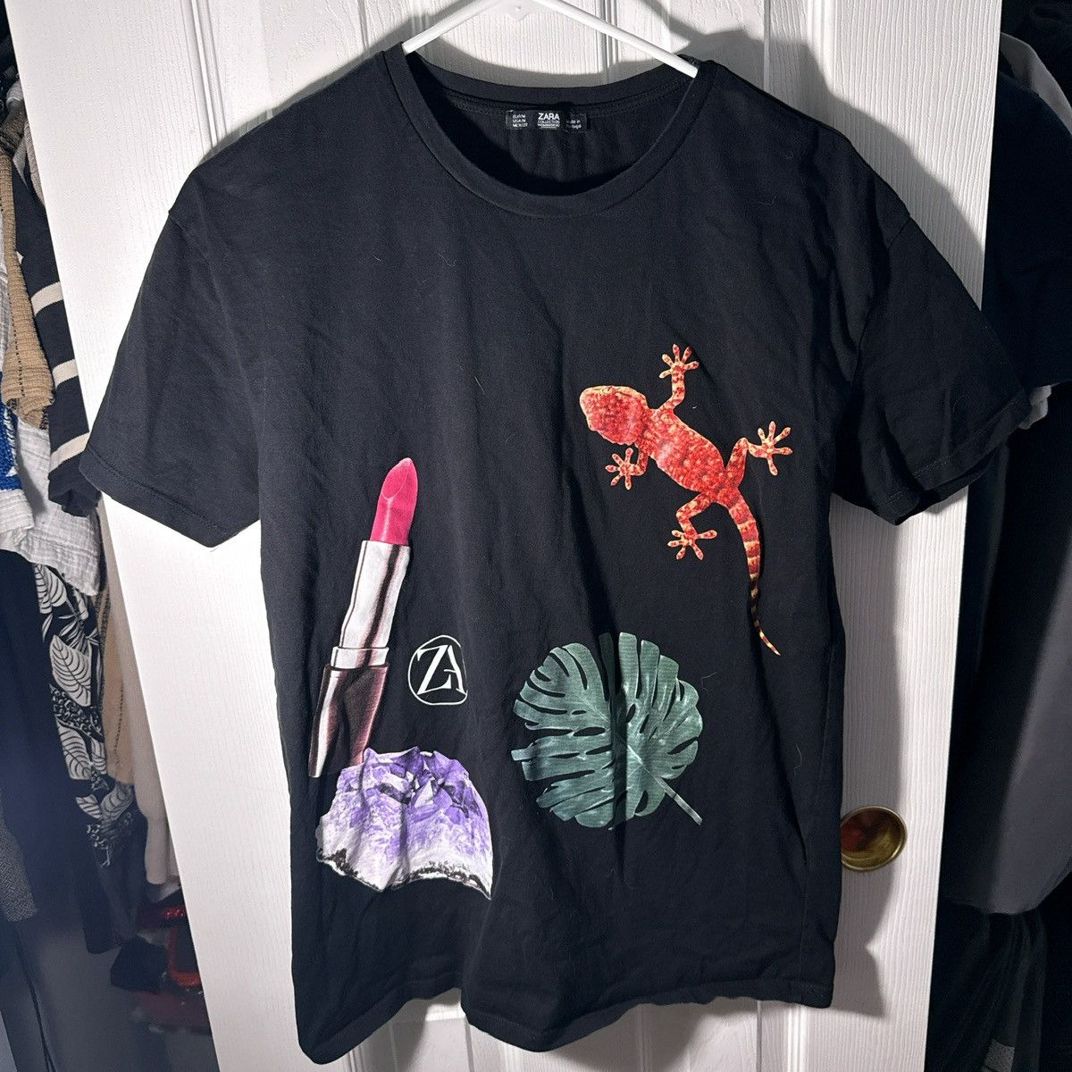 Zara Zara Graphic Tee Medium Size US M / EU 48-50 / 2 - 1 Thumbnail