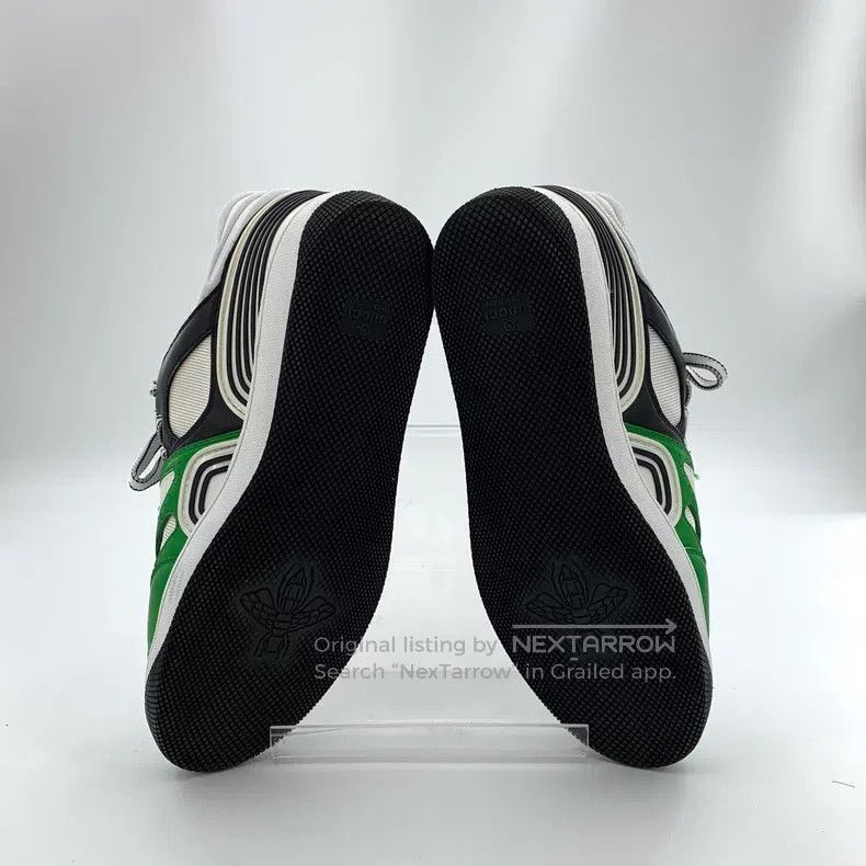 Gucci Gucci Green logo lace-up casual flat sneakers Size US 8.5 / IT 38.5 - 5 Thumbnail