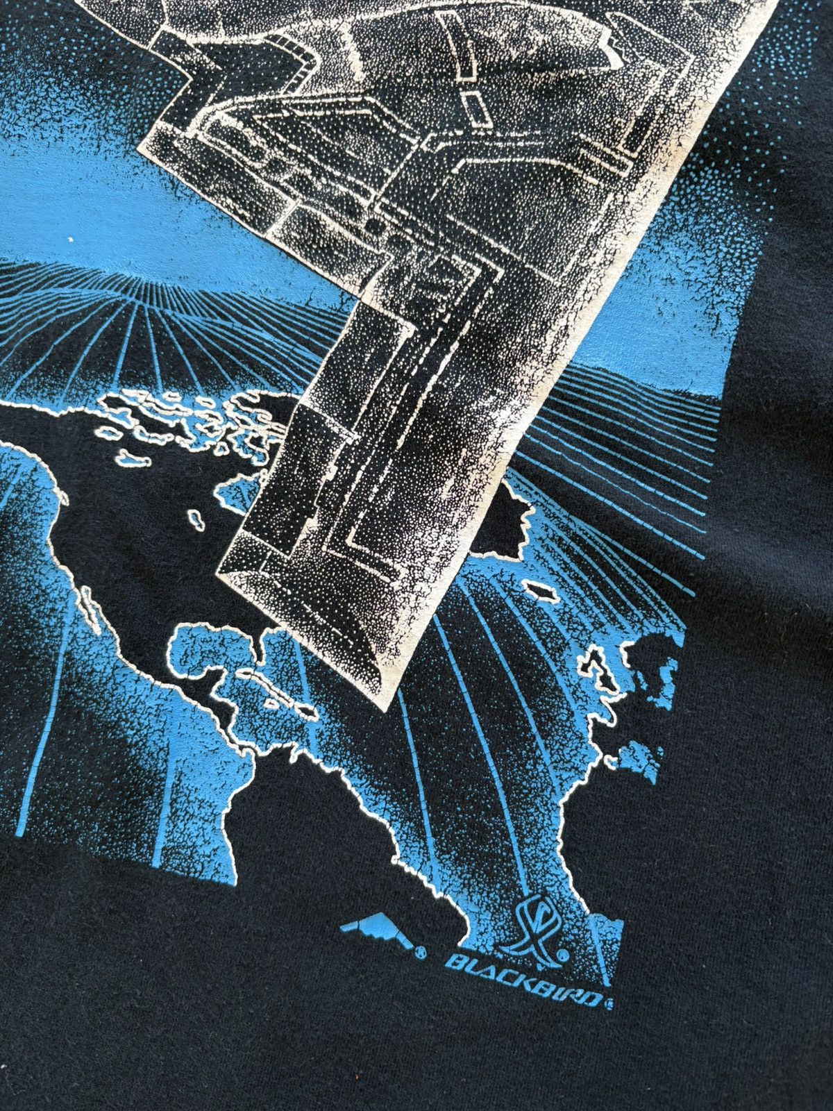 Blackbird Blackbird Vintage 90s B2 Bomber Double-sided Military Tee L Size US L / EU 52-54 / 3 - 8 Thumbnail
