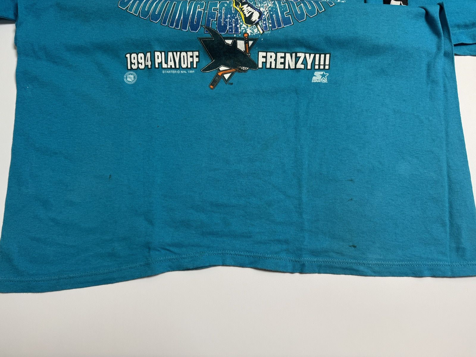 Vintage 1994 San Jose offers Sharks Starter Shirt