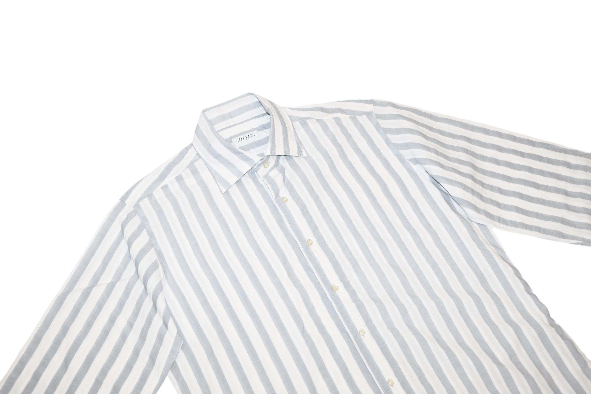 Ermenegildo Zegna ORIAN 1968 Cotton Viscose Wide Stripe Casual Shirt Size US XL / EU 56 / 4 - 3 Thumbnail