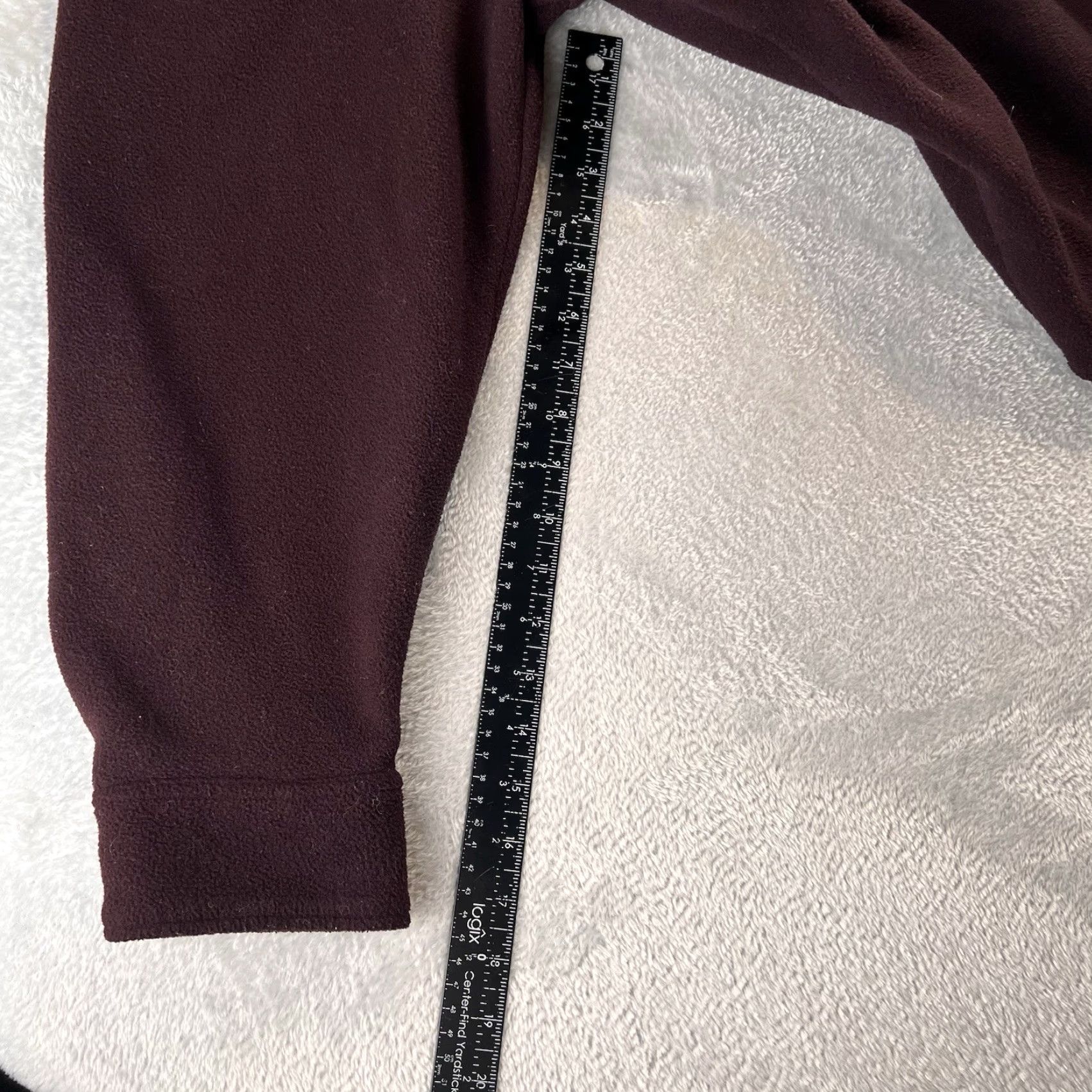 Free People VINTAGE Free People Jacket Shacket Burgundy XL Fleece Long Sleeve Women’s Size XL / US 12-14 / IT 48-50 - 6 Thumbnail