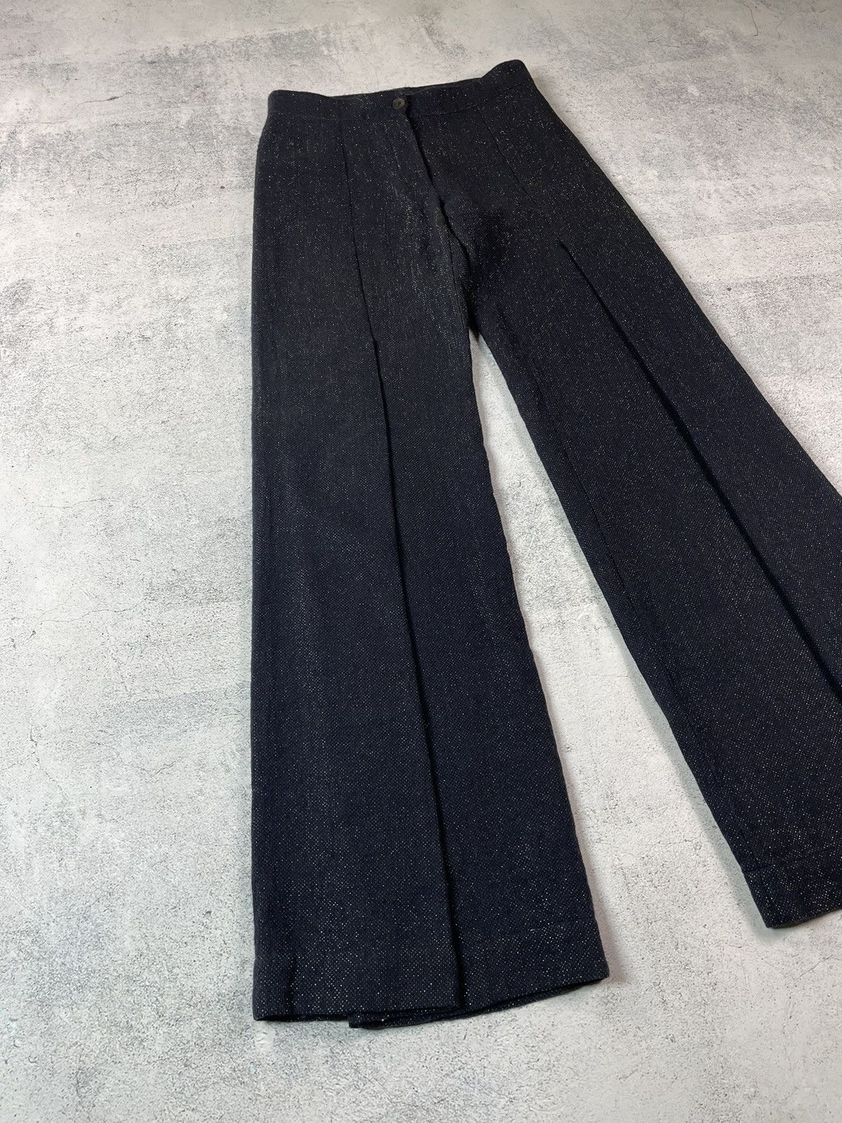 Ann Demeulemeester Ann Demeulemeester Shiny Polka Dot Blazer & Wide Pants Suit Size XS / US 0-2 / IT 36-38 - 10 Thumbnail