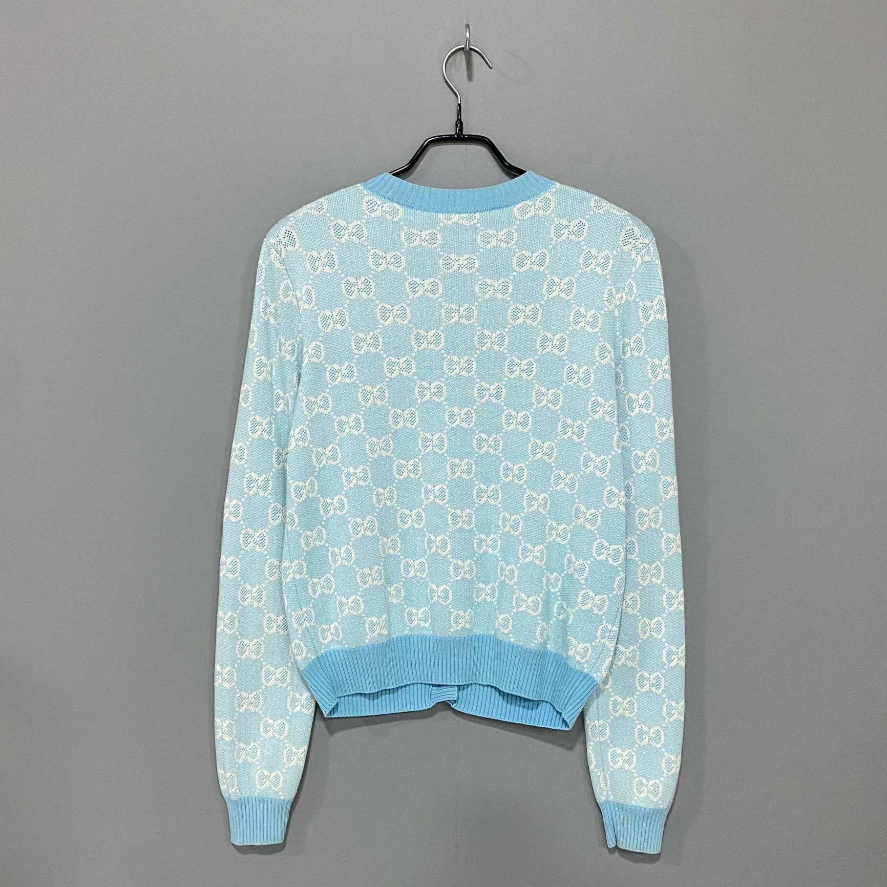 Gucci GUCCI all over logo gold button cardigan S Size S / US 4 / IT 40 - 3 Thumbnail