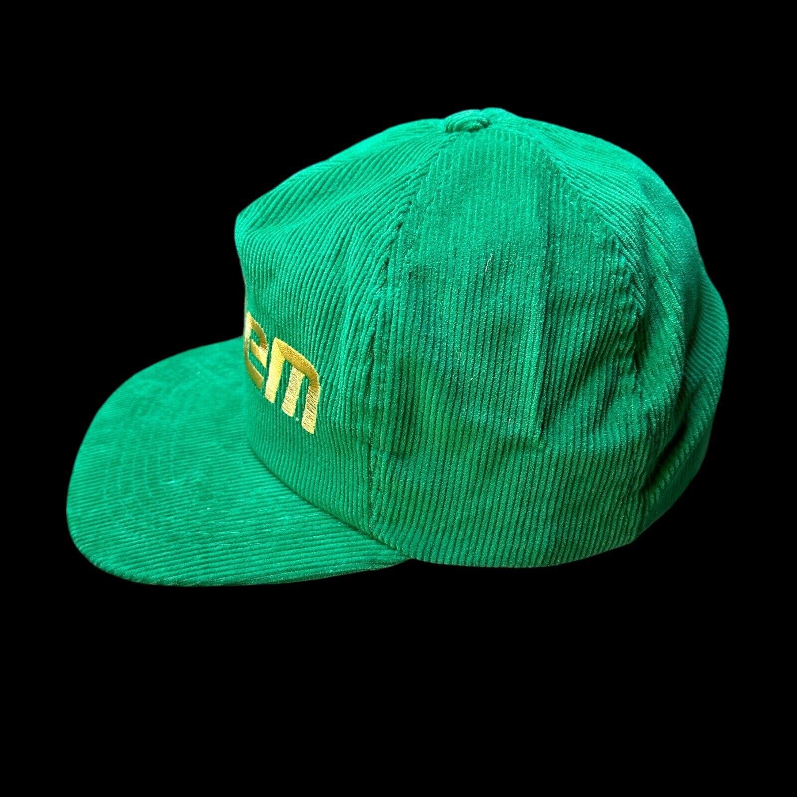 Other Vtg 1980s Salem Hat Green Corduroy Snapback Gold Medal OS Size ONE SIZE - 3 Thumbnail