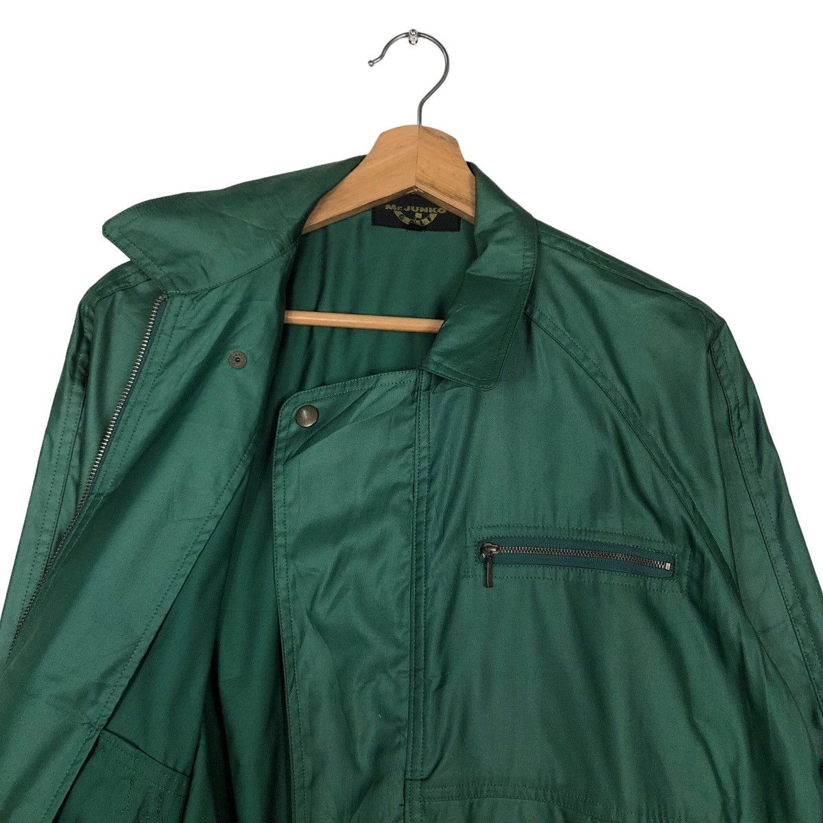 Japanese Brand 🔥Rich Green Vintage Bomber Jacket Nylon Mr Junko Japan Size US M / EU 48-50 / 2 - 12 Thumbnail