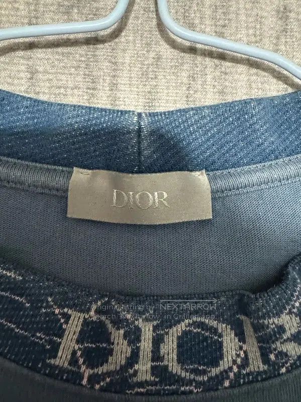 Dior Dior Blue Cotton Embroidered Logo T-Shirt . Size US M / EU 48-50 / 2 - 3 Thumbnail