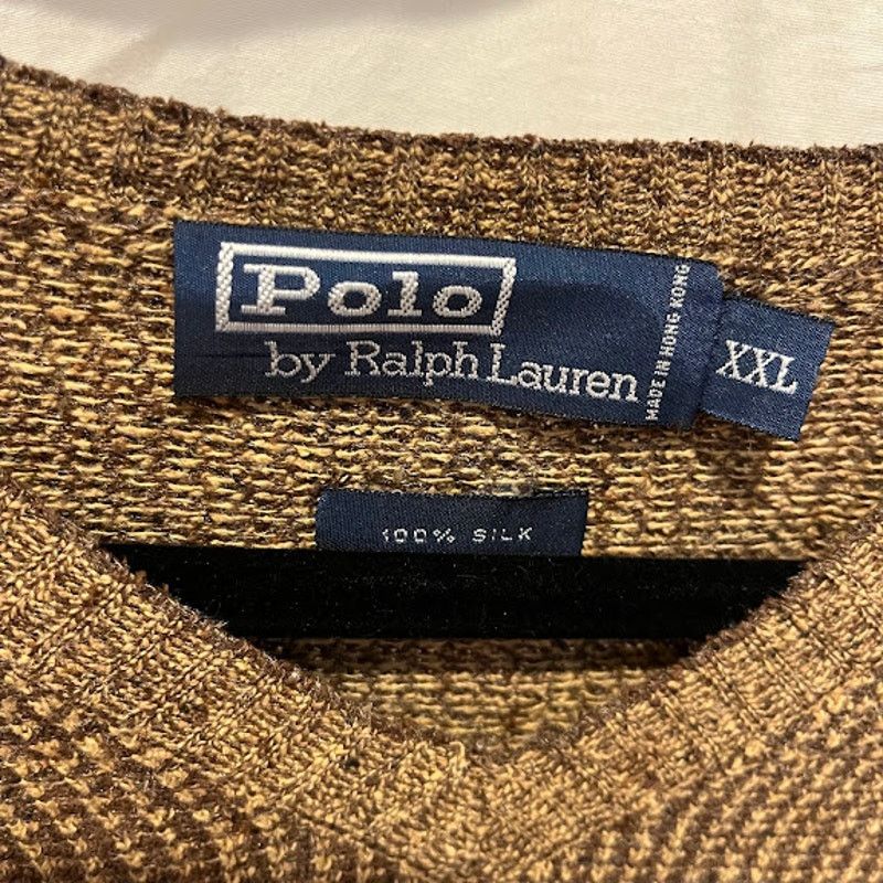 Polo Ralph Lauren VTG Polo Ralph Lauren V Neck Sweater 100% Silk Mens Sz XXL Size US XXL / EU 58 / 5 - 3 Thumbnail