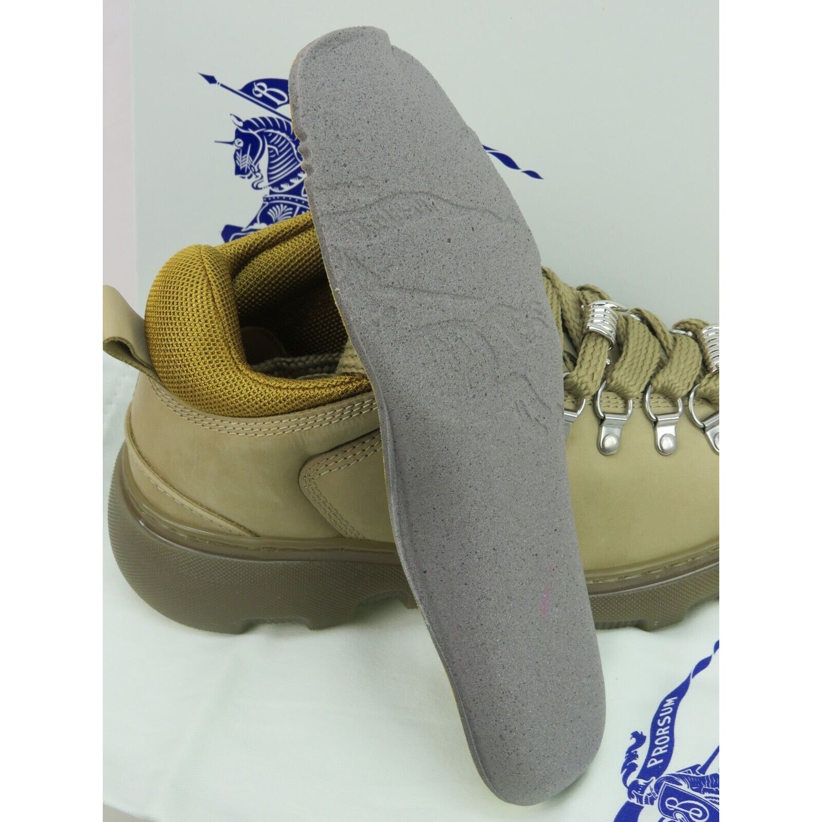 Burberry BURBERRY TREK BEIGE NUBUCK LEATHER HIKING BOOTS EU 39 US 9 Size US 9 / IT 39 - 11 Thumbnail