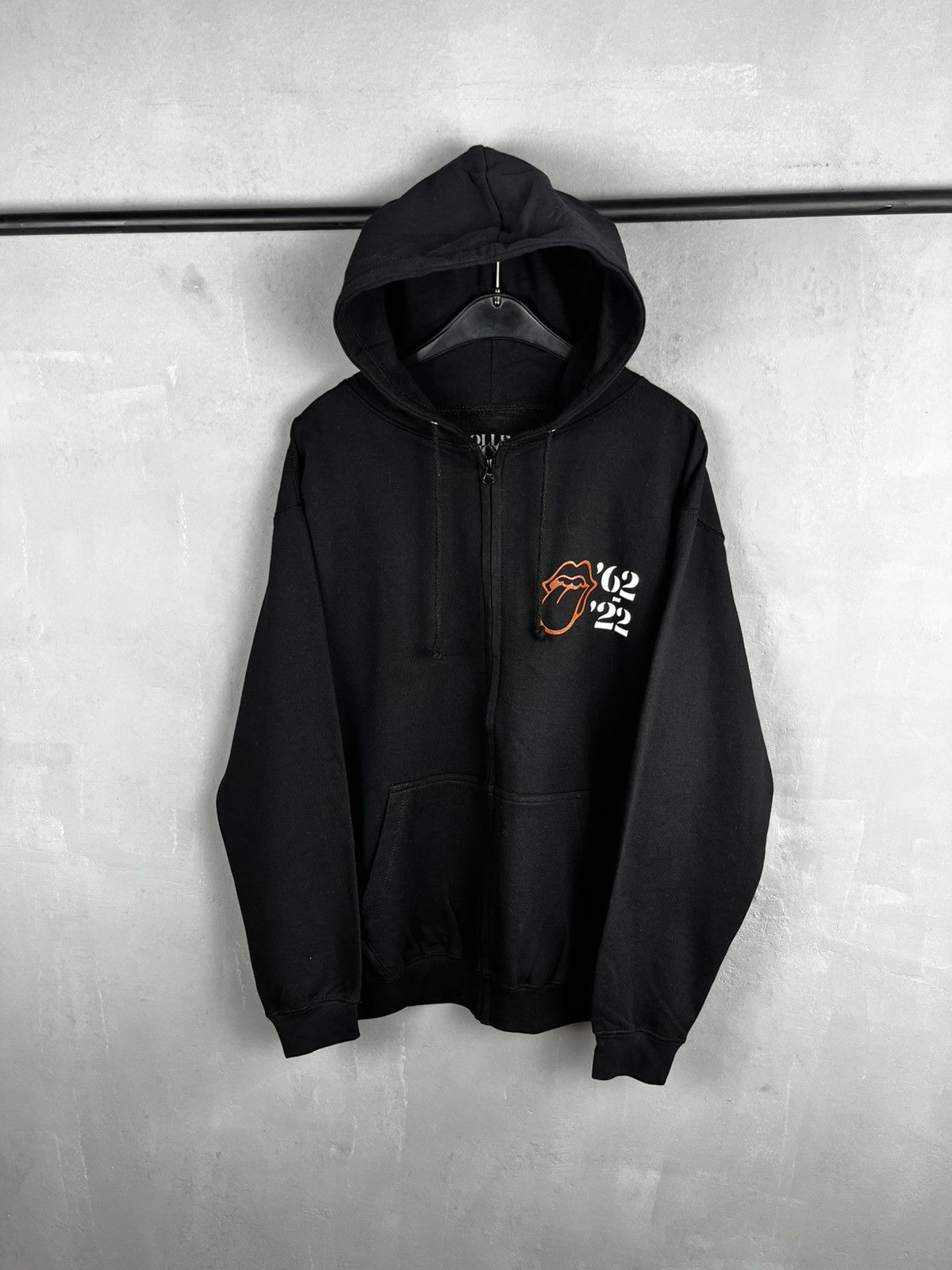 Band Tees × The Rolling Stones × Vintage The Rolling Stones Black Hoodie Zip Up Swag Band Rock Music Size US L / EU 52-54 / 3 - 2 Thumbnail