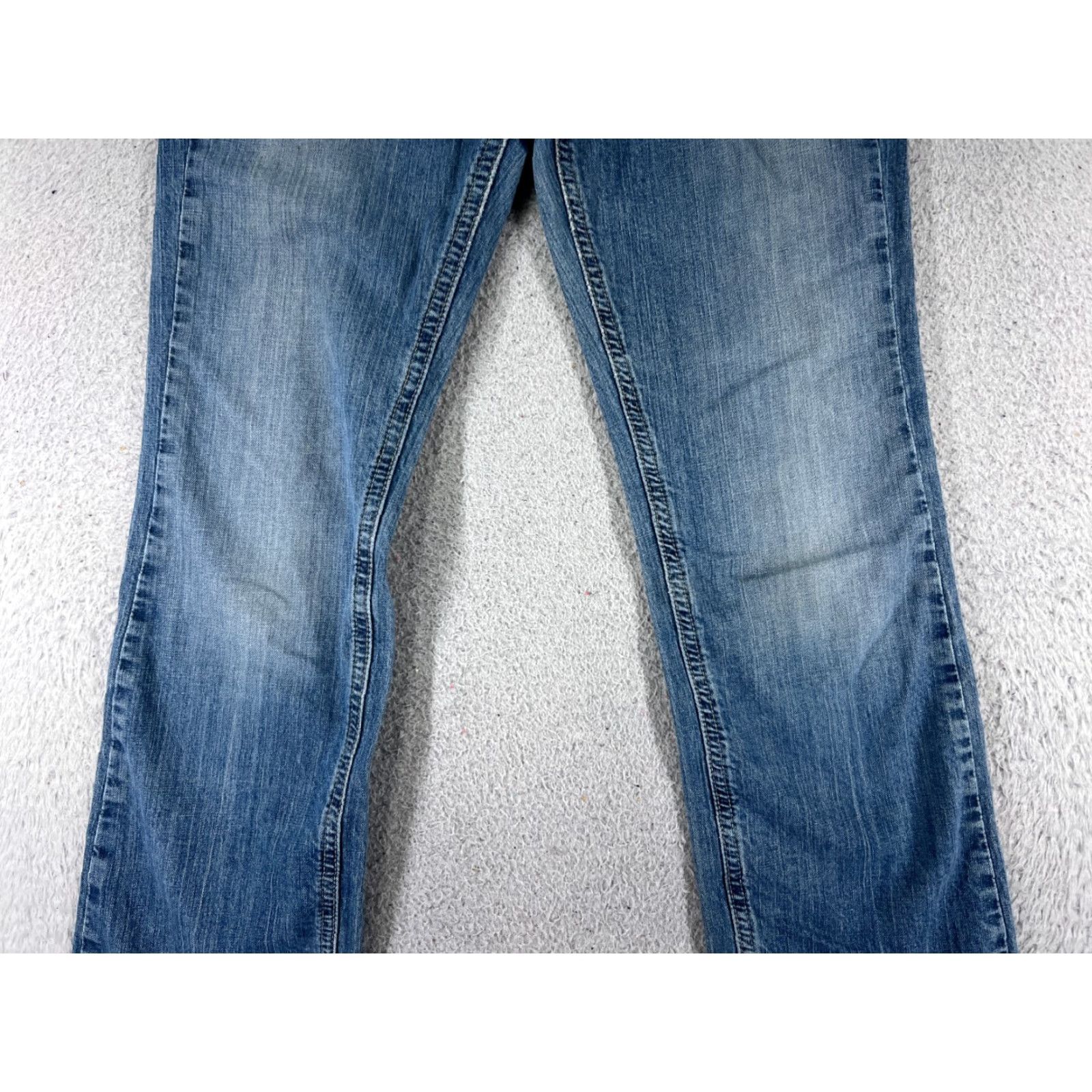 Carhartt Carhartt Jeans Womens 27 Blue Denim Bootcut 5-Pocket Regular Inseam 31 Cotton Blend Stretch Hem Wear Vintage No Size 27" / US 4 / IT 40 - 3 Thumbnail