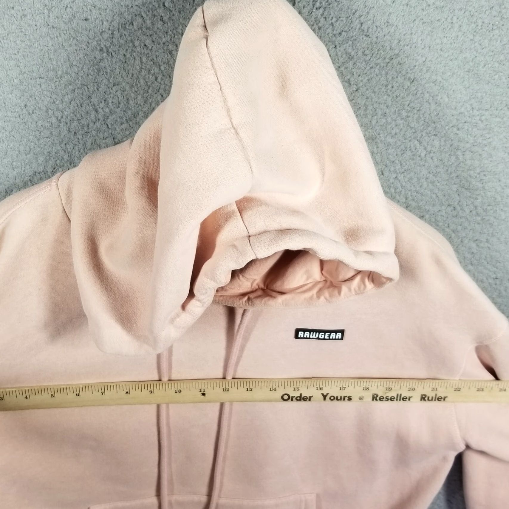 Vintage Raw Gear Hoodie Mens Medium Pullover Embroidered Heavyweight Pink Size US M / EU 48-50 / 2 - 6 Thumbnail