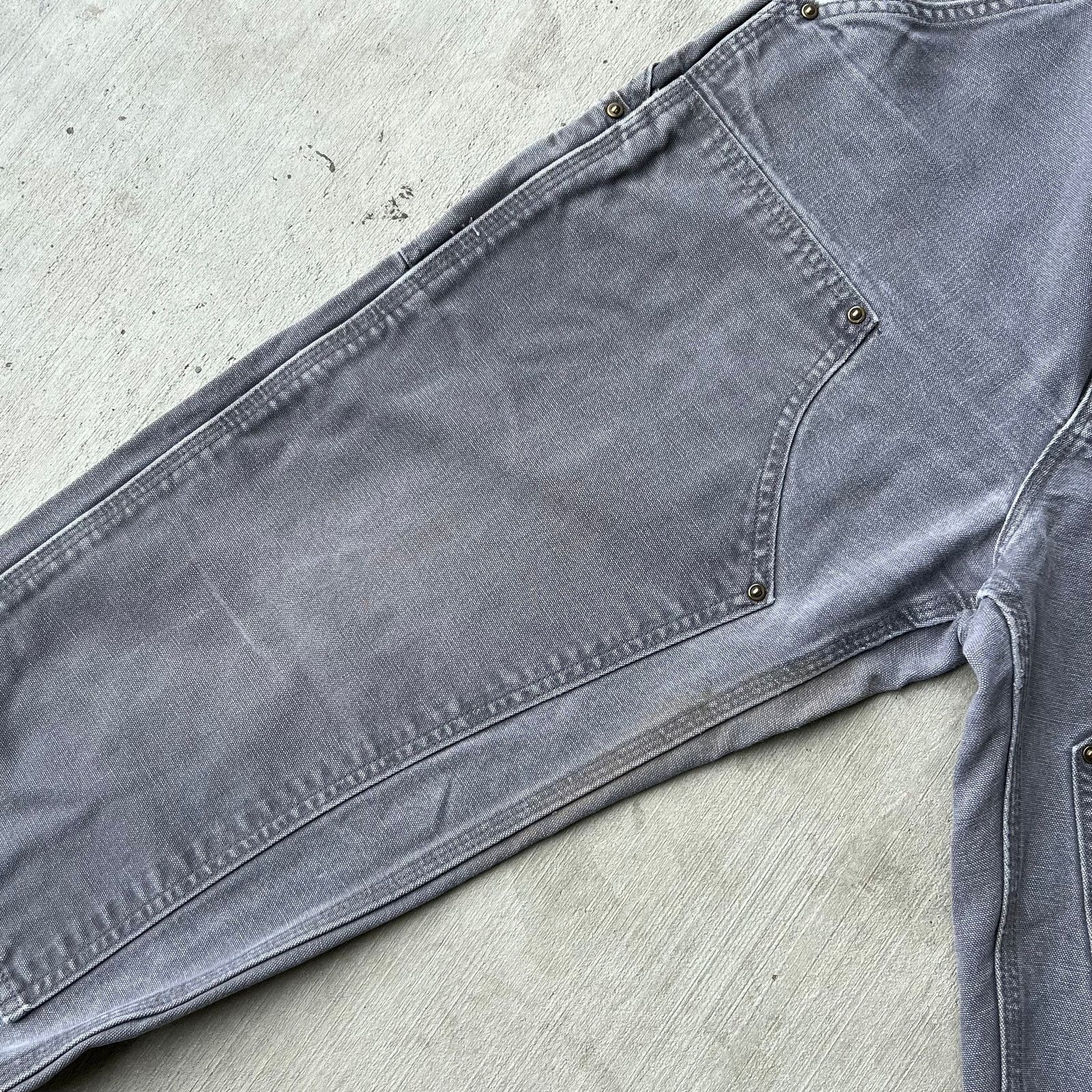 Carhartt × Vintage Carhartt faded gray double knee work wear carpenter pants Size US 31 - 8 Thumbnail