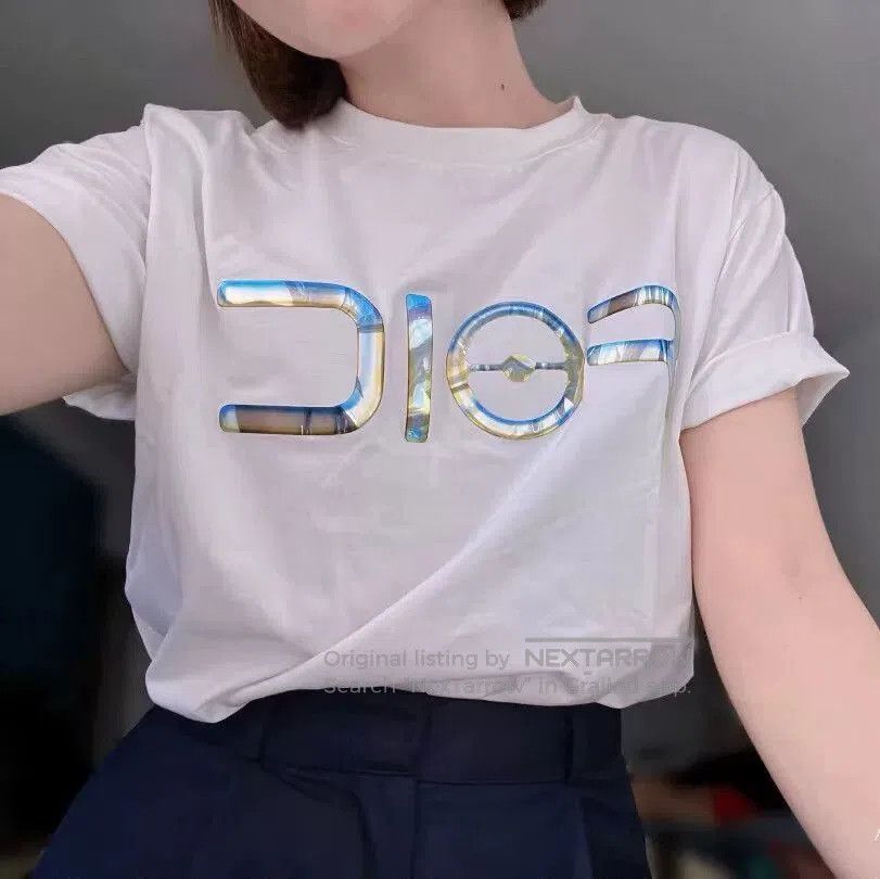 Dior white dior logo cotton t. Size US S / EU 44-46 / 1 - 9 Thumbnail