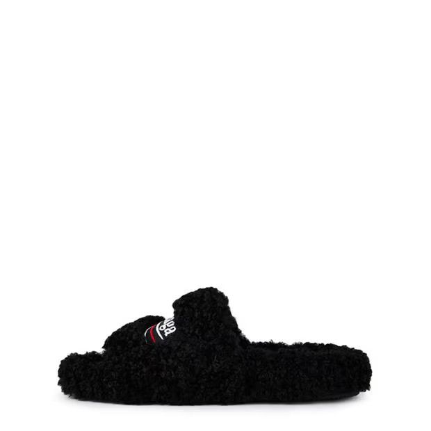Balenciaga o1g2r1mq0924 Fur Slippers in Black Size US 6 / IT 36 - 2 Thumbnail