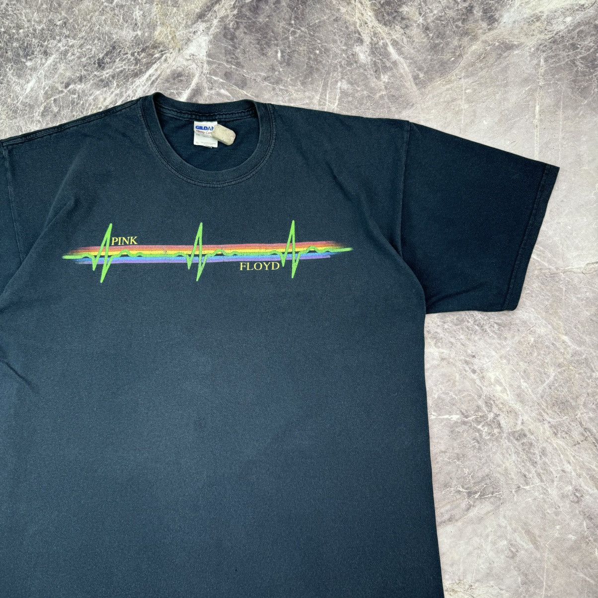 Band Tees × Pink Floyd × Vintage Vintage Pink Floyd Dark Side to the Moon Tour Black Band Tee Size US XL / EU 56 / 4 - 5 Thumbnail