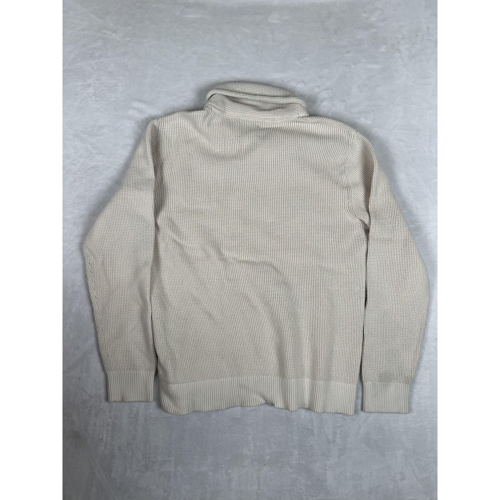 Abercrombie & Fitch Abercrombie & Fitch Sweater Mens Large Beige Shawl Collar Wa Size US L / EU 52-54 / 3 - 5 Thumbnail