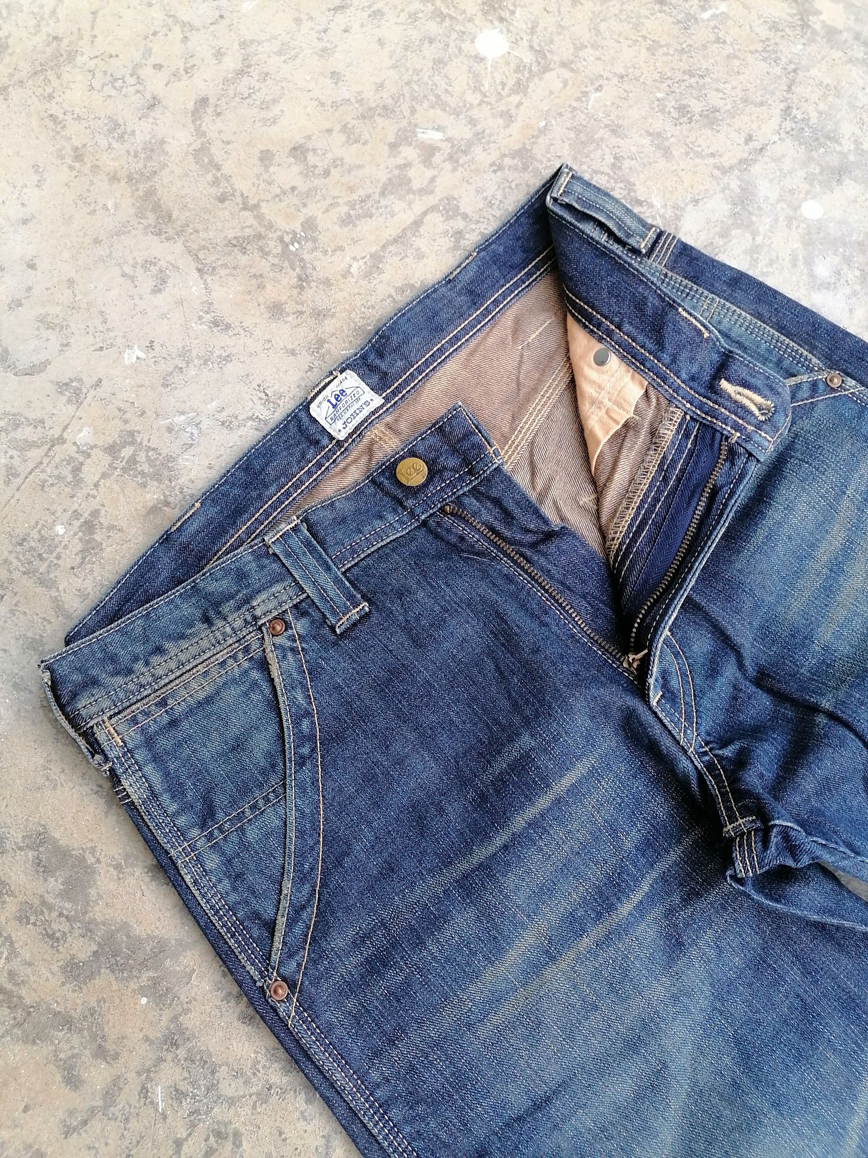 Vintage Flare Jeans Lee John's Claw Mark Carpenter Denim Pants Size US 32 / EU 48 - 4 Thumbnail