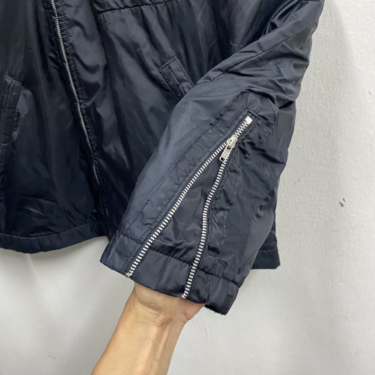 Zucca Vintage Zucca Nylon Biker Jacket Black Size US M / EU 48-50 / 2 - 7 Thumbnail