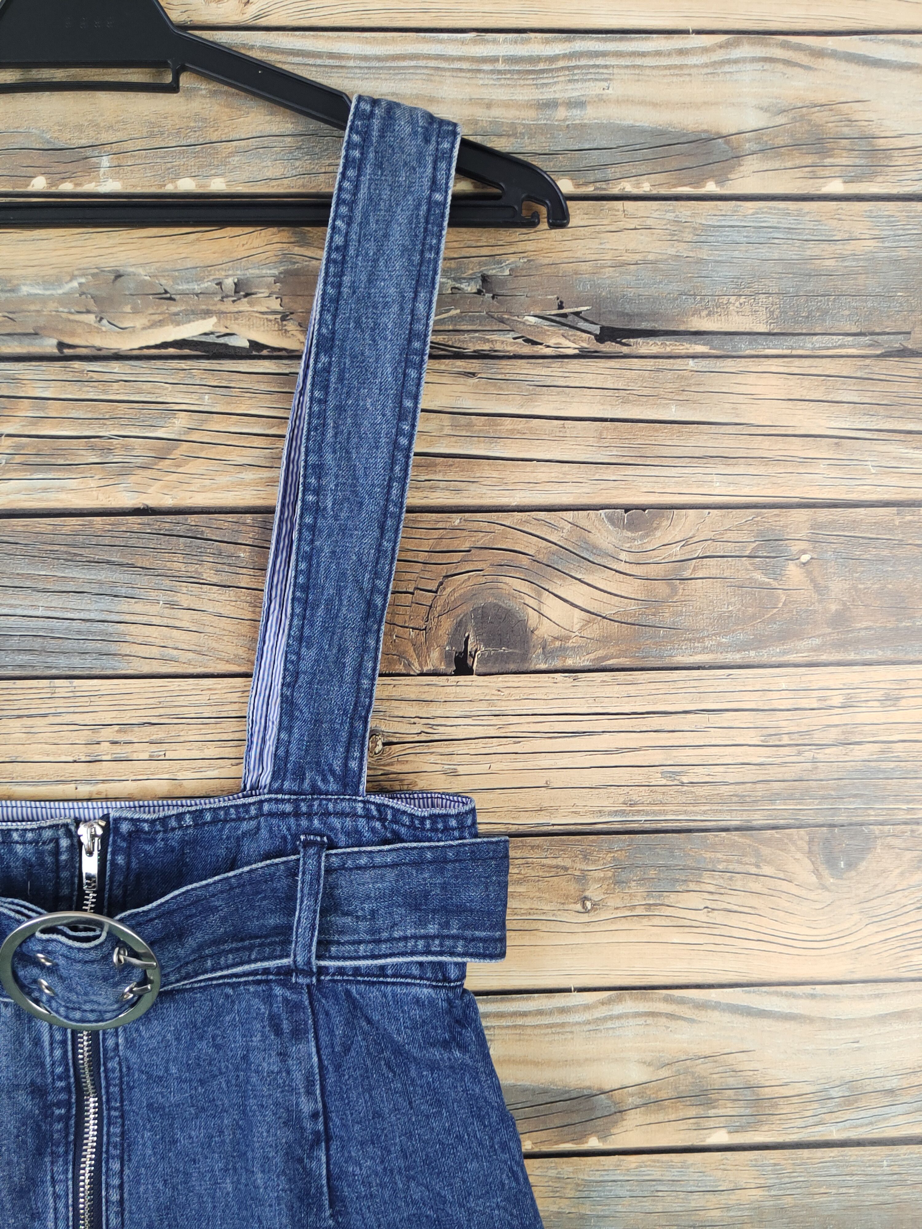 Japanese Brand × Vintage Etam Weekend Blue Denim vintage Skirt Jumpsuits Size 28" / US 6 / IT 42 - 4 Thumbnail