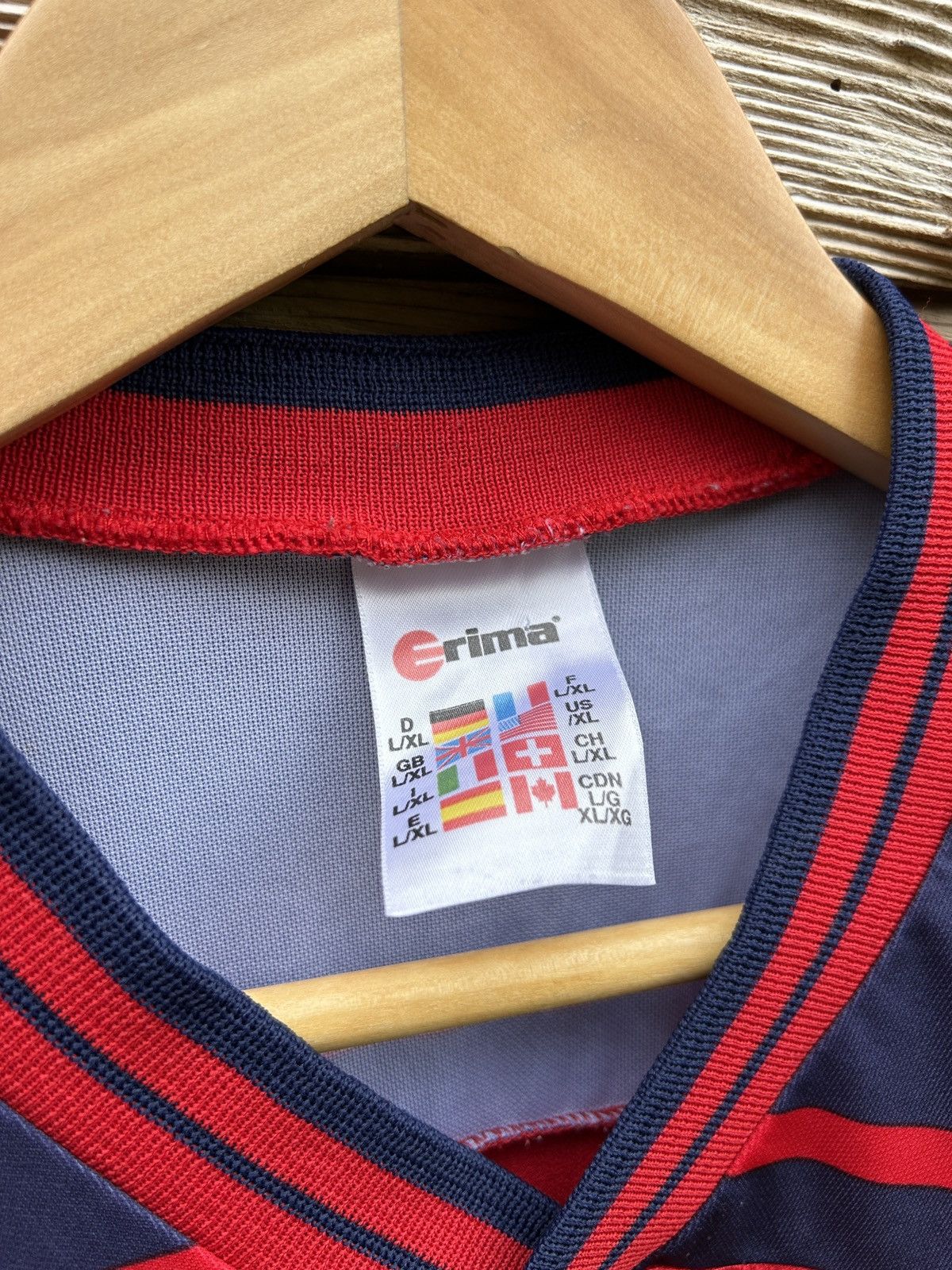 Erima Vintage Erima SV Dorpum Opel Sponsor Soccer Jersey Size US L / EU 52-54 / 3 - 8 Thumbnail