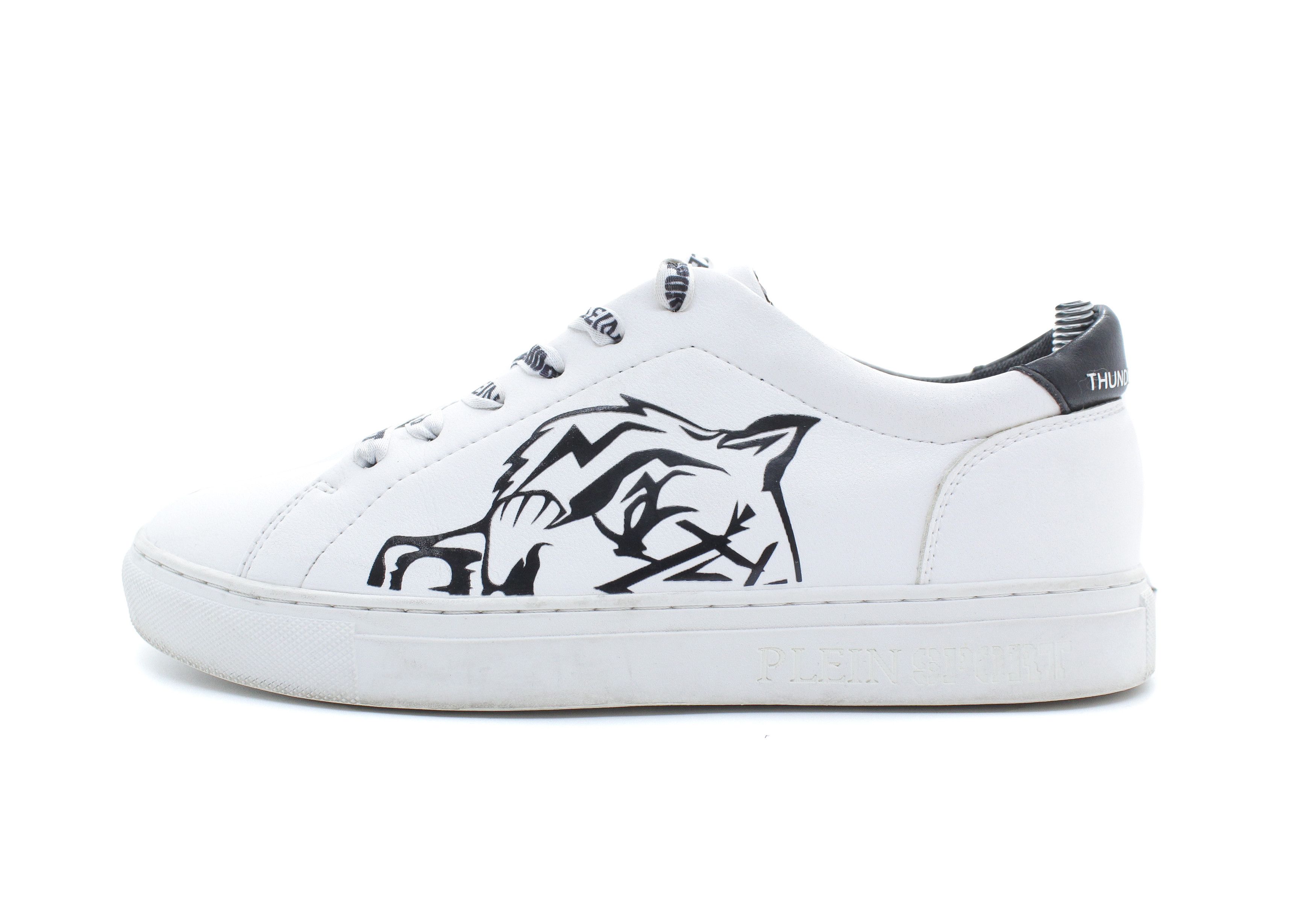 Philipp Plein SPORT Tiger Leather Sneakers Size US 7 / IT 37 - 1 Thumbnail