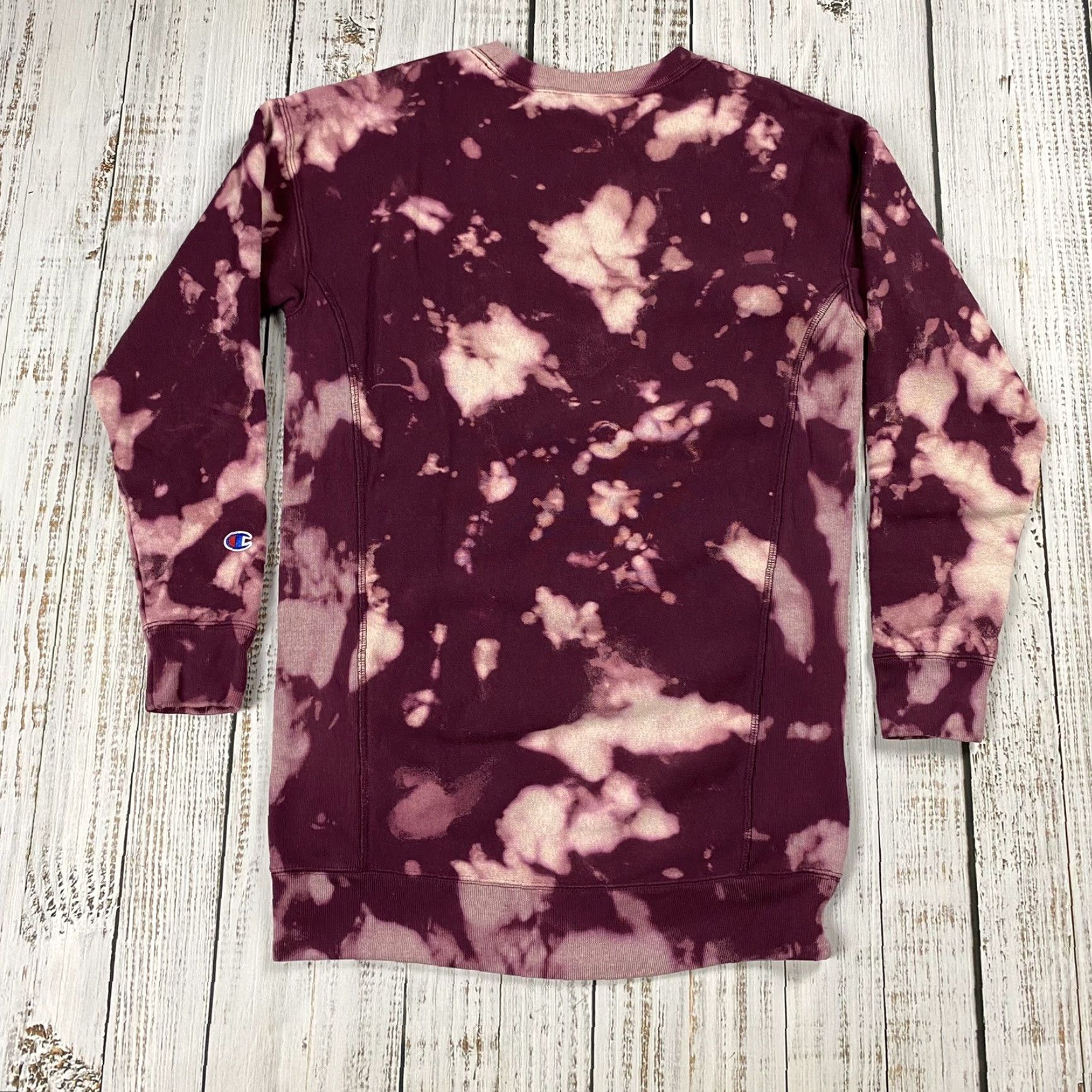 Champion Champion Reverse Weave Sweatshirt Dress Bleach Dye Long Red XS Women Size XS / US 0-2 / IT 36-38 - 5 Thumbnail
